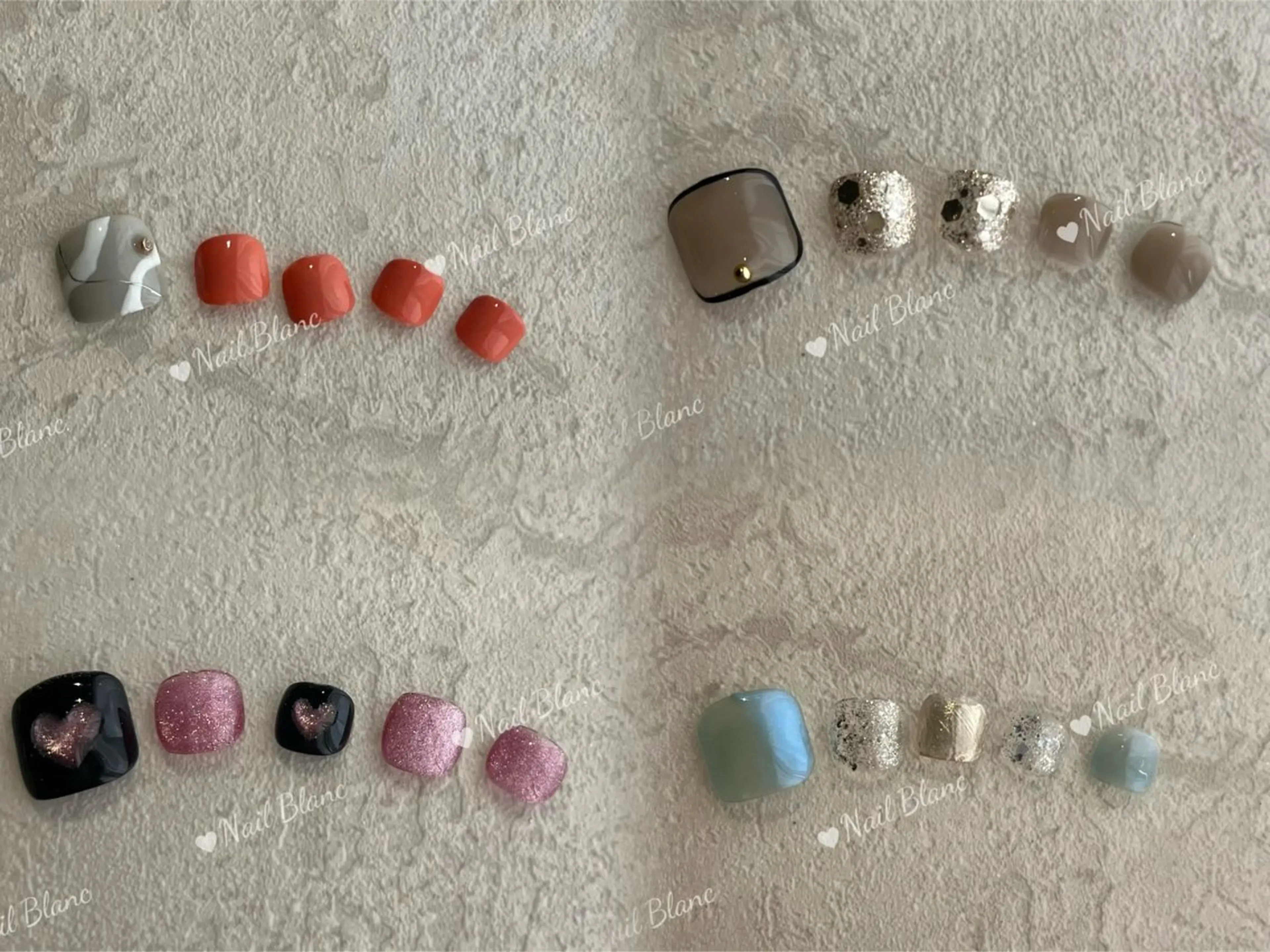 New Open記念☀️フット定額デザイン🩵アロマフットバス付き🎏新規初回オフ無料🎉ベース色変更🉑✨の写真