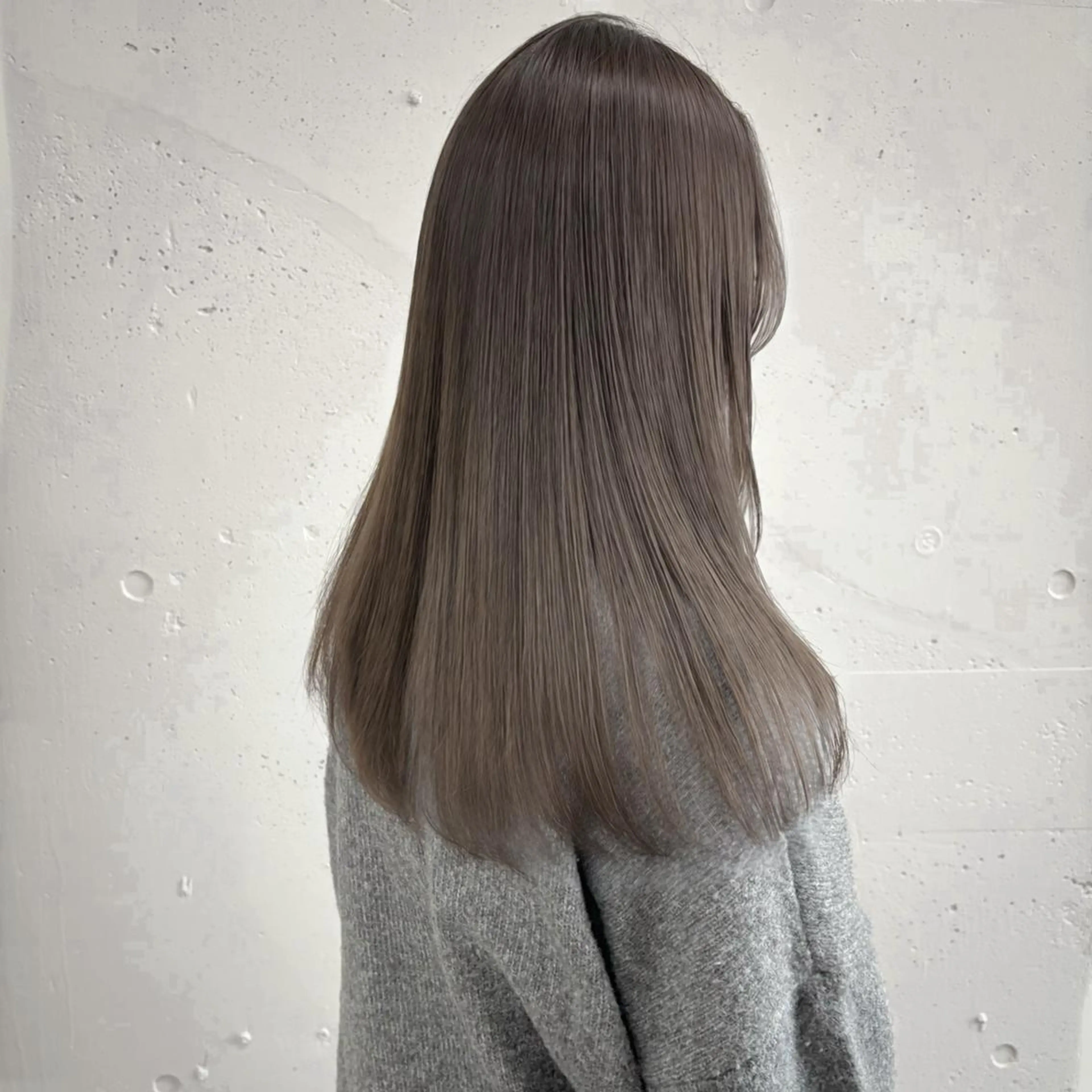 カラー セミロング 透明感カラー グレージュ オリーブグレージュ オリーブグレー ヘアカラー トリートメント 透明感🪽艶カラー☆ トレンドヘア✨のヘアスタイル