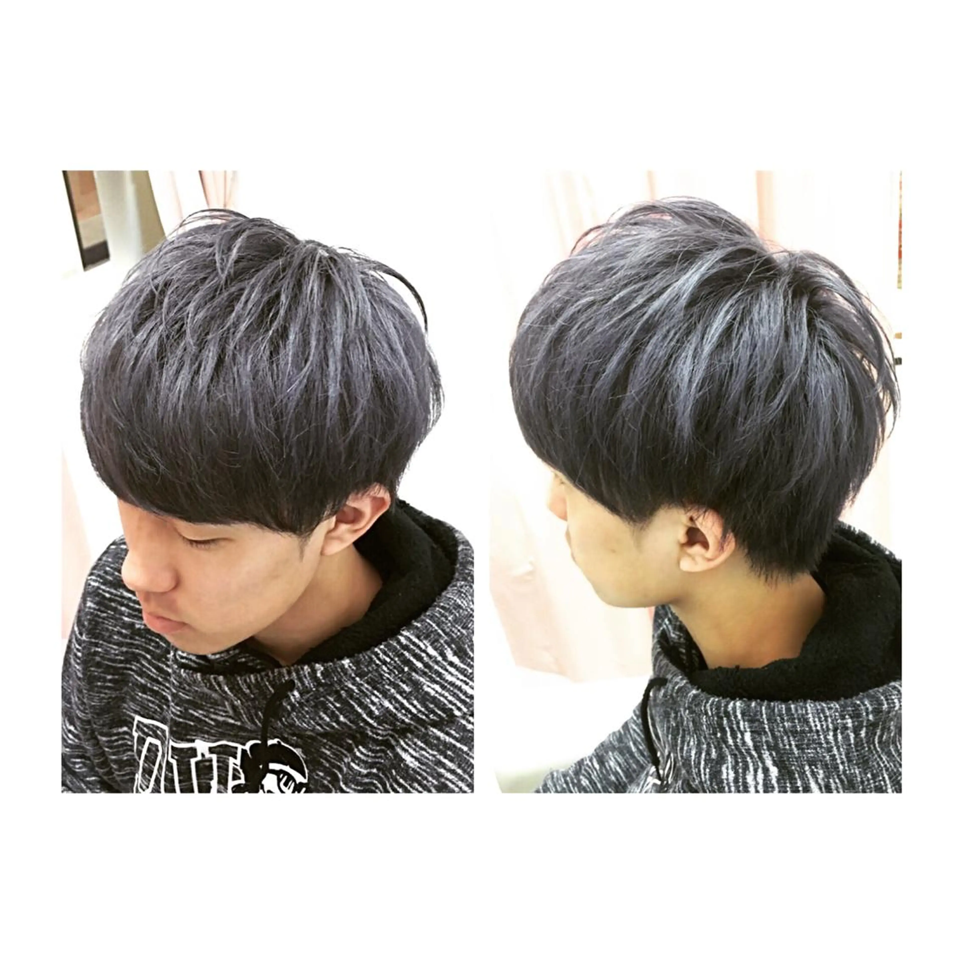 カラー メンズ メンズブリーチ マッシュ アッシュ アッシュグレー ブリーチ ✨ご新規様のみ✨ ウンノのヘアスタイル