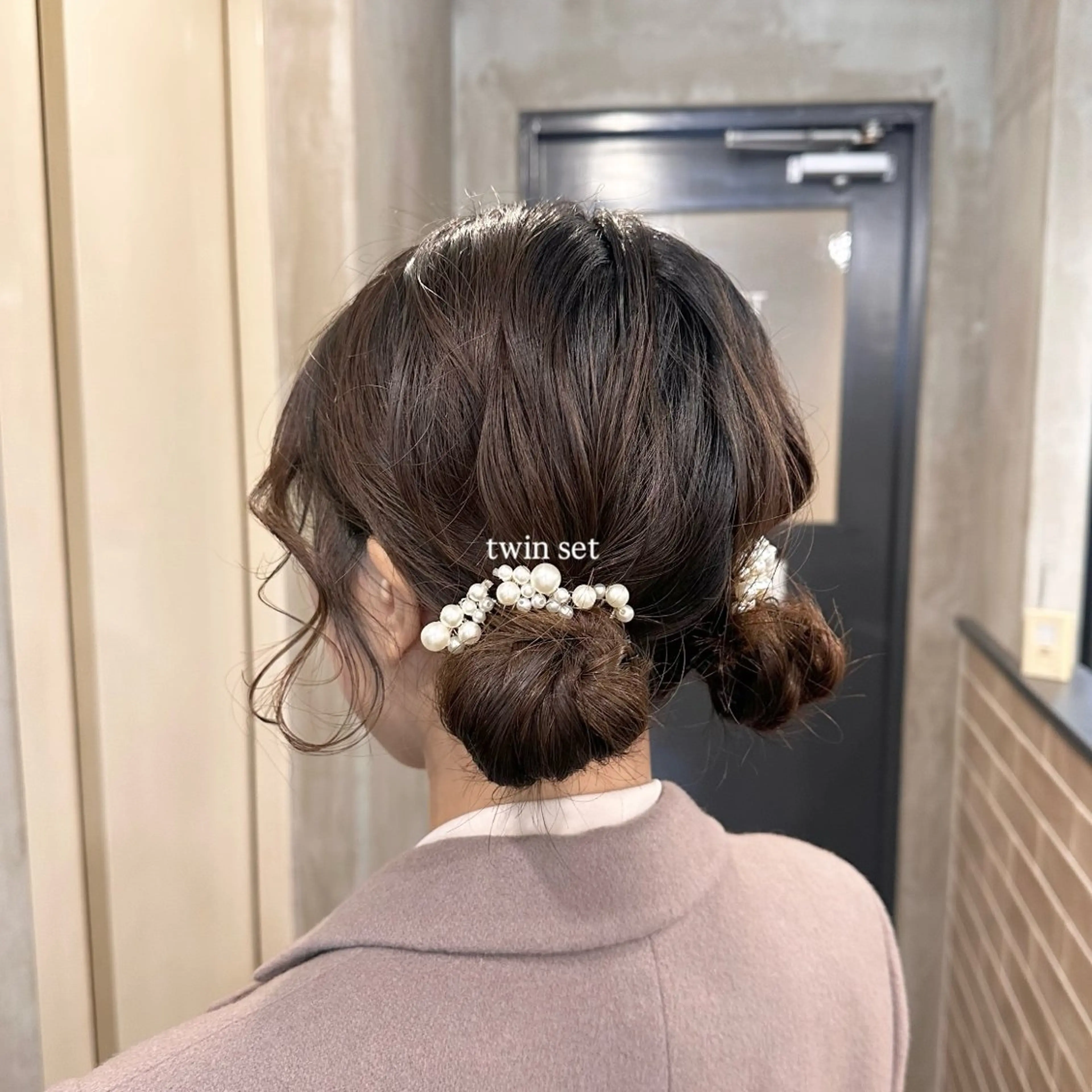 ミディアム カラー ヘアアレンジ ヘアセット makoto / 韓国風ヘア🎀🪄︎のヘアスタイル