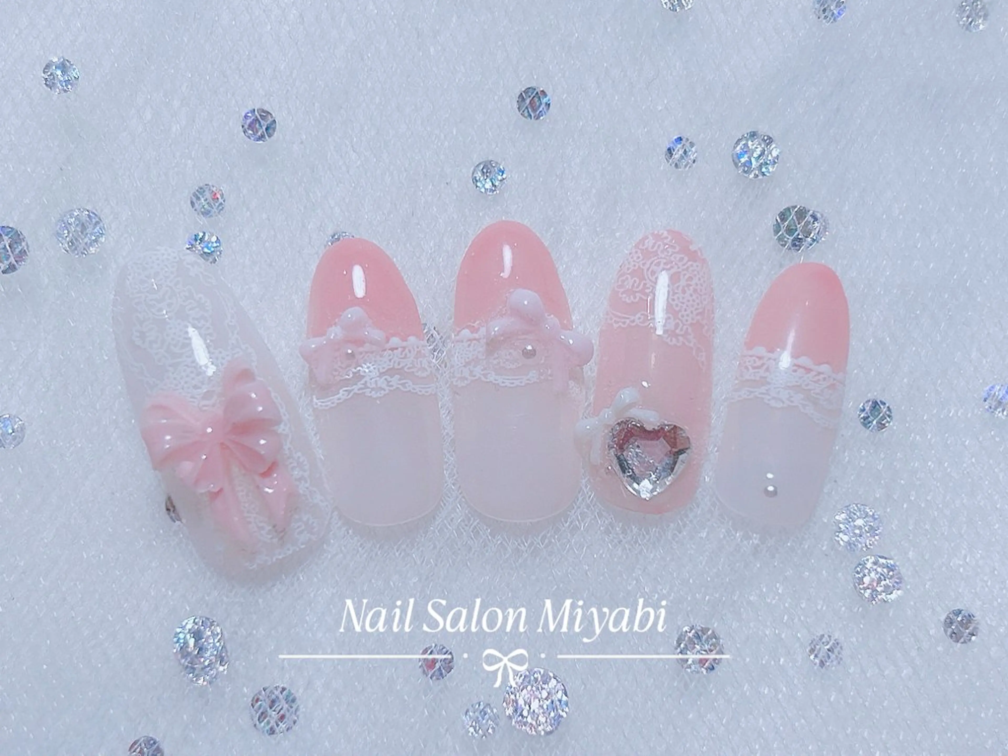 ネイル レース ハンドネイル Nail Salon Miyabi所属・当日予約OK🫶🏻 Mai *のネイルデザイン