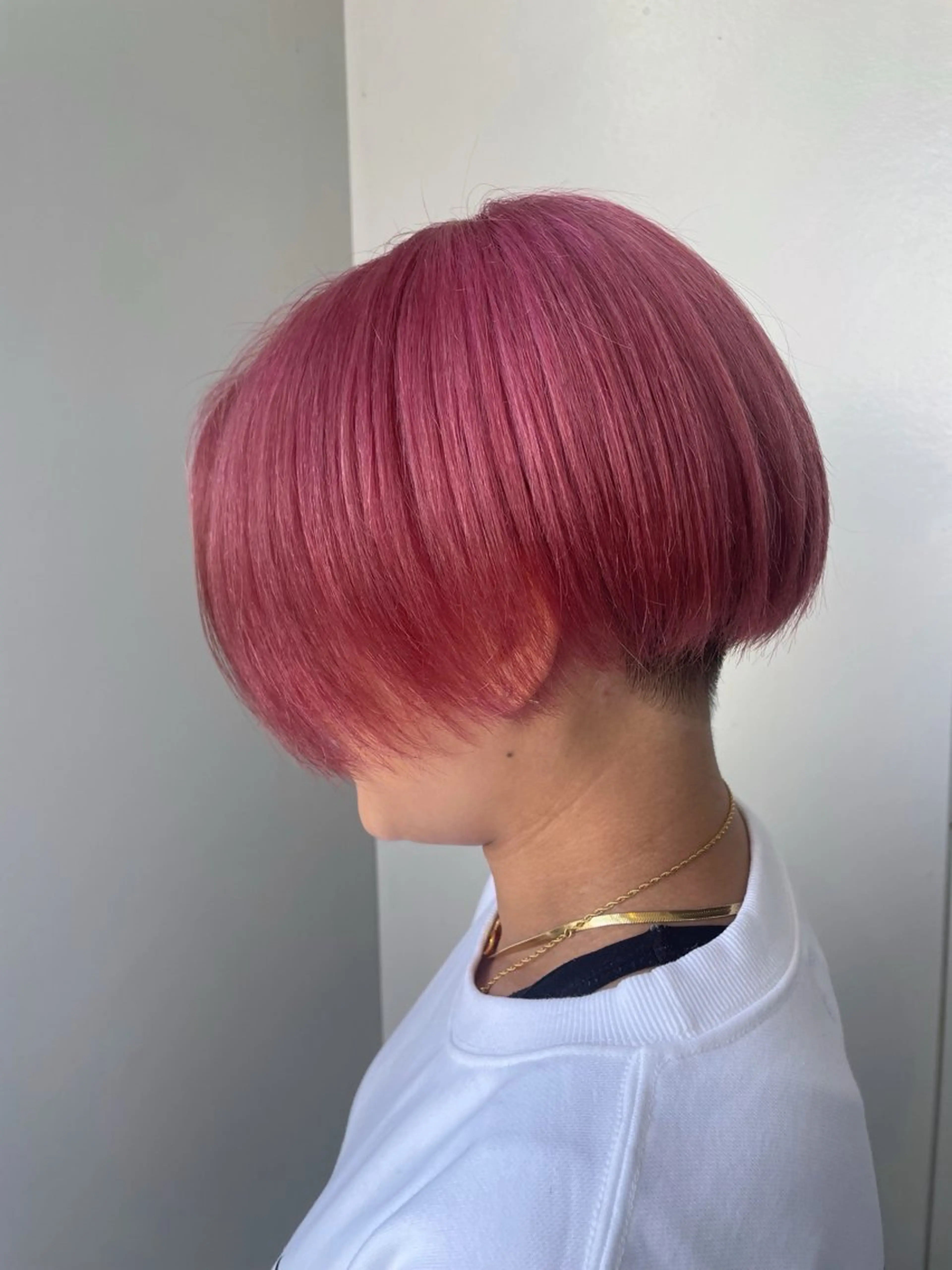 ショート カラー ピンクカラー 中澤 壱太のヘアスタイル