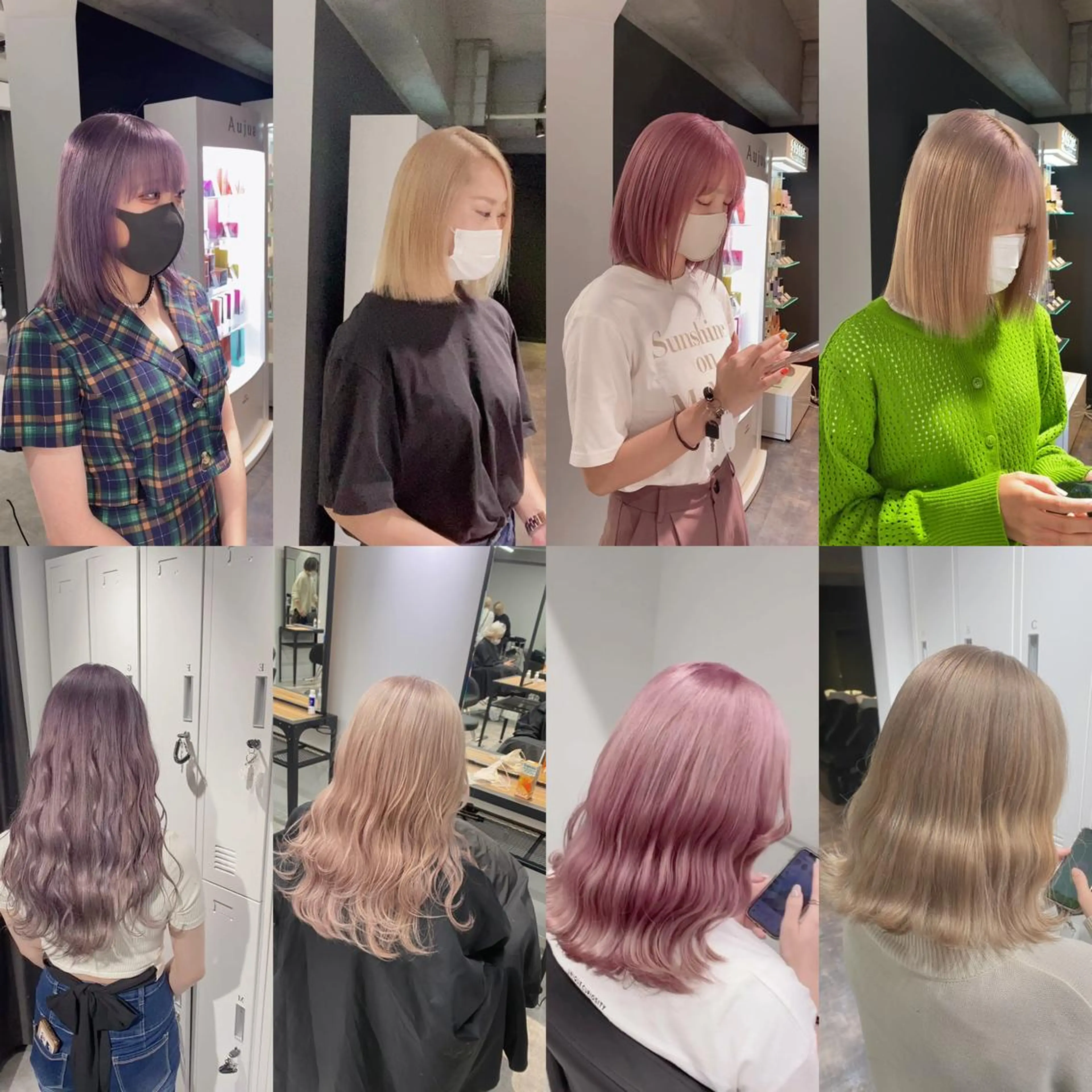 ミディアム カラー ハイトーンカラー esu 天満のヘアスタイル