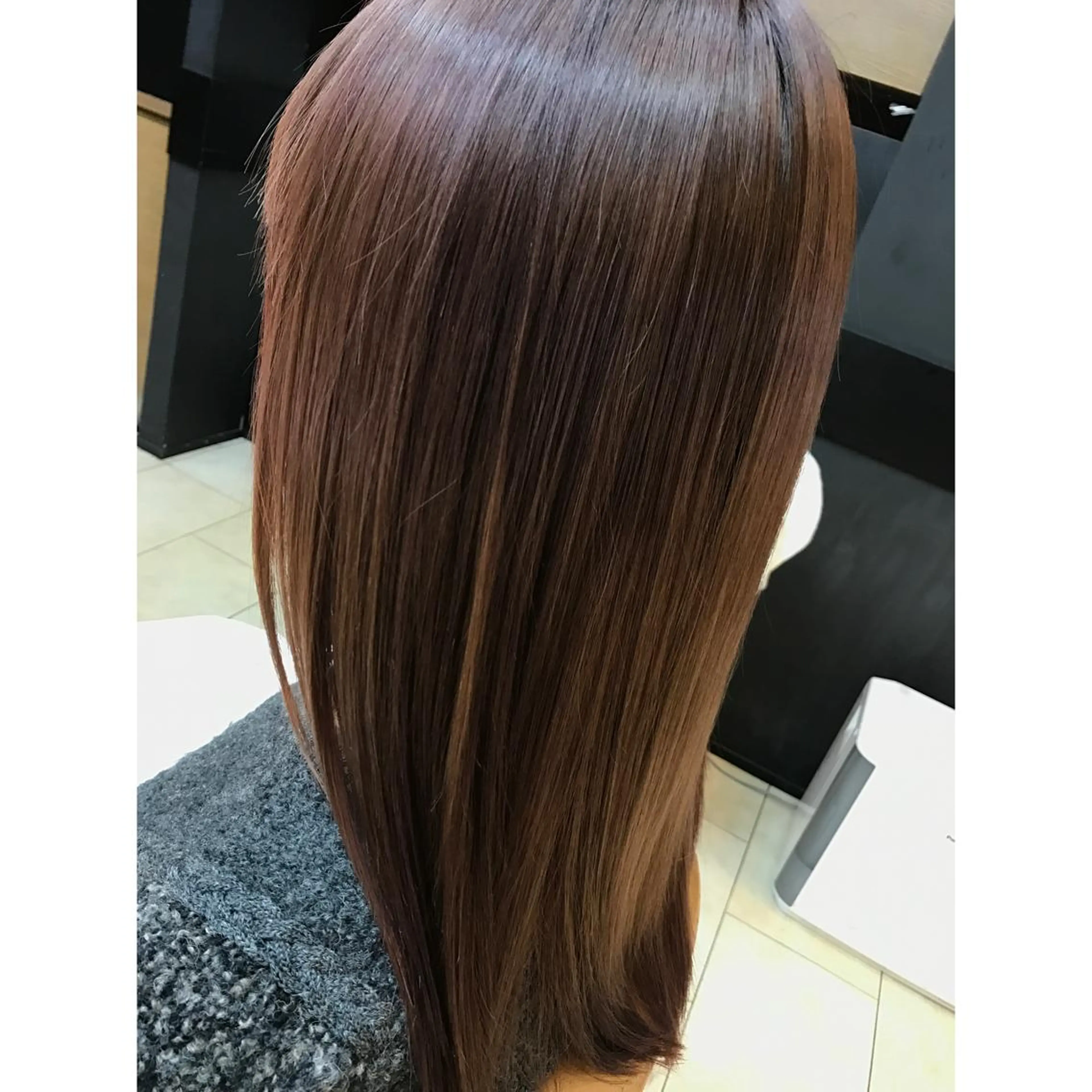 ロング カラー ブラウンカラー ピンクカラー ピンクブラウン 坂西 春果のマツエク・マツパデザイン