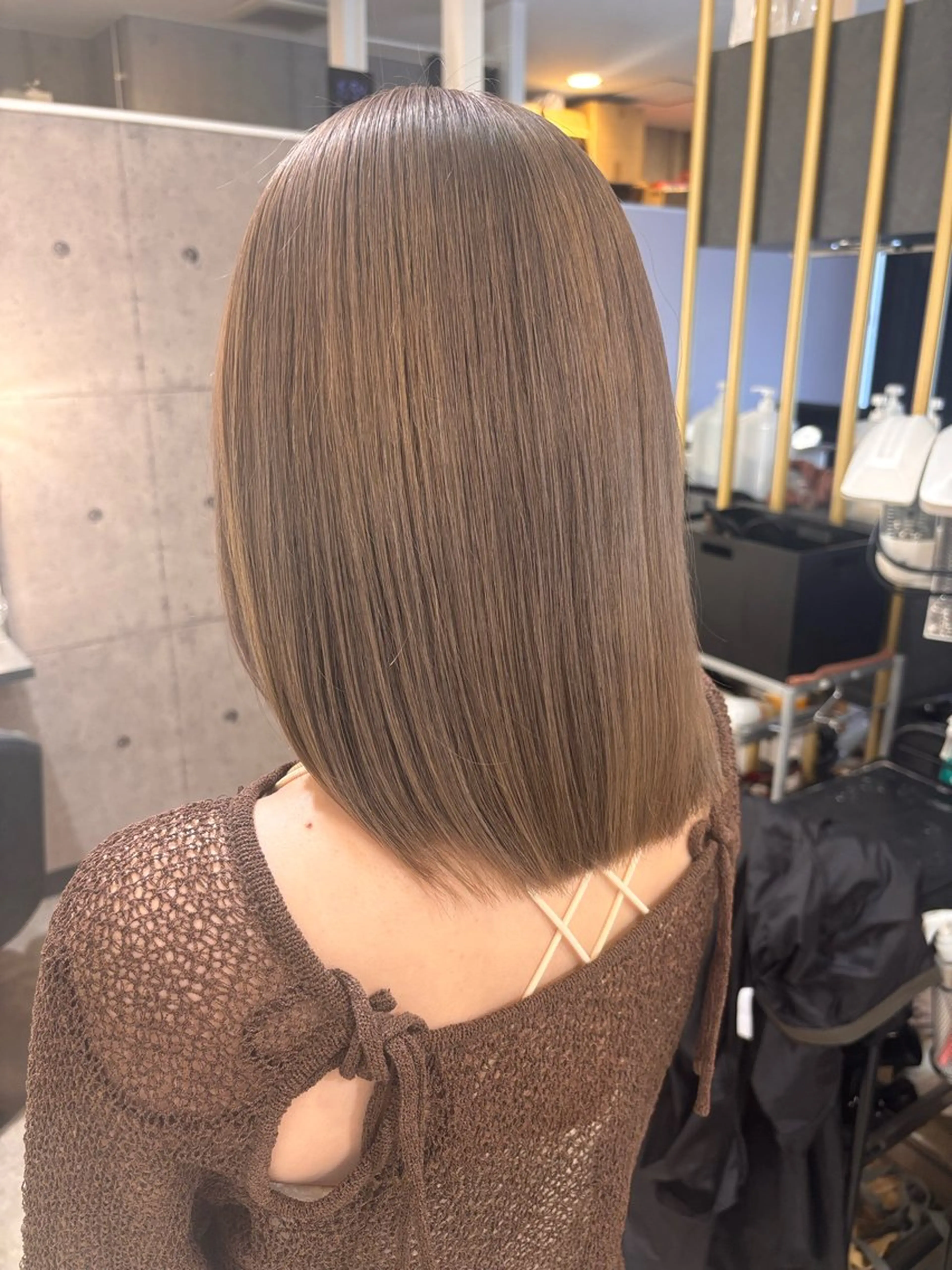 ミディアム 海外風ヘア 野田光也のヘアスタイル