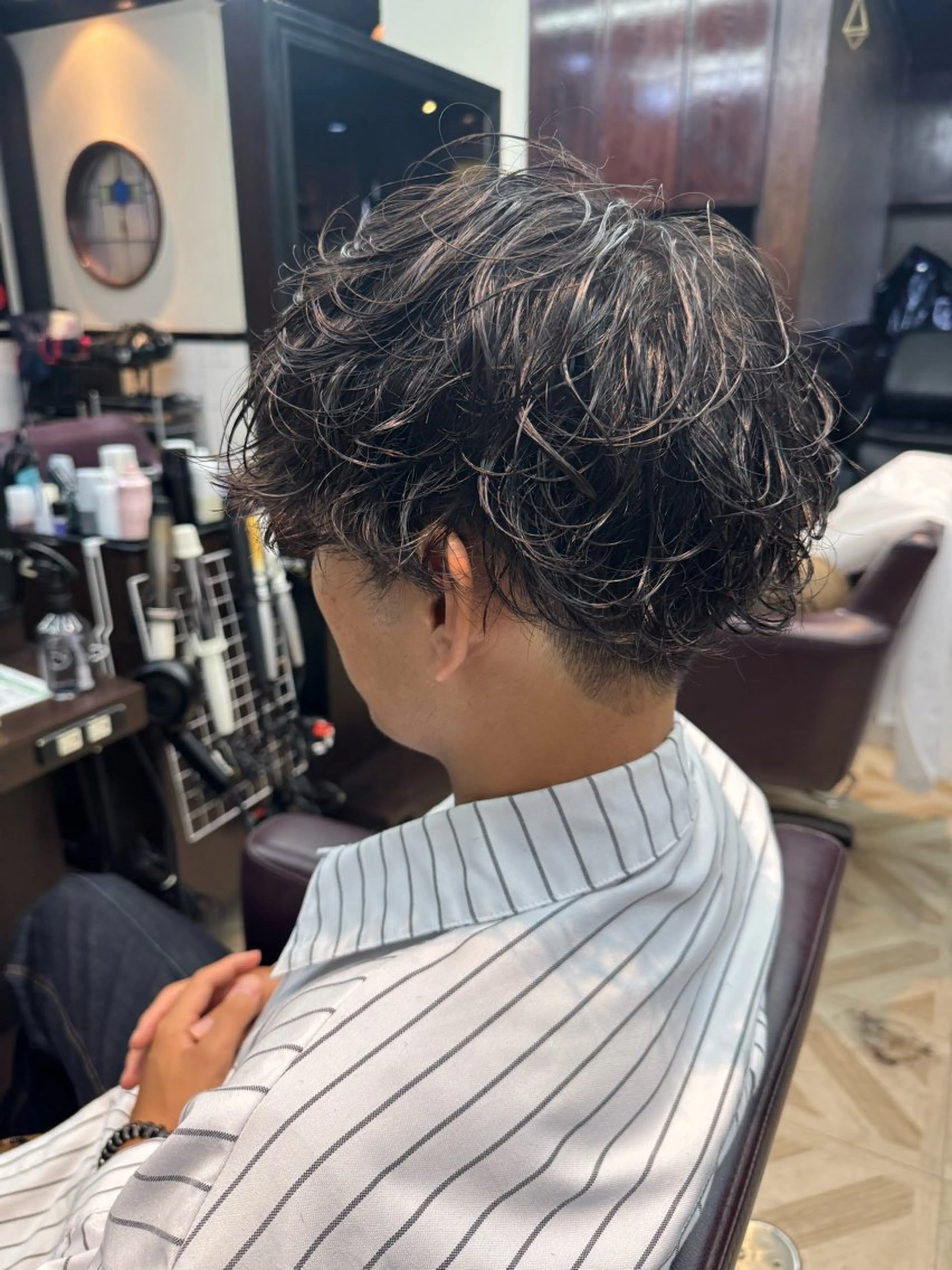 パーマ メンズ メンズパーマ 波巻きパーマ カット パーマ 鈴木結花/立川美容師 /お悩み解決型美容師のヘアスタイル