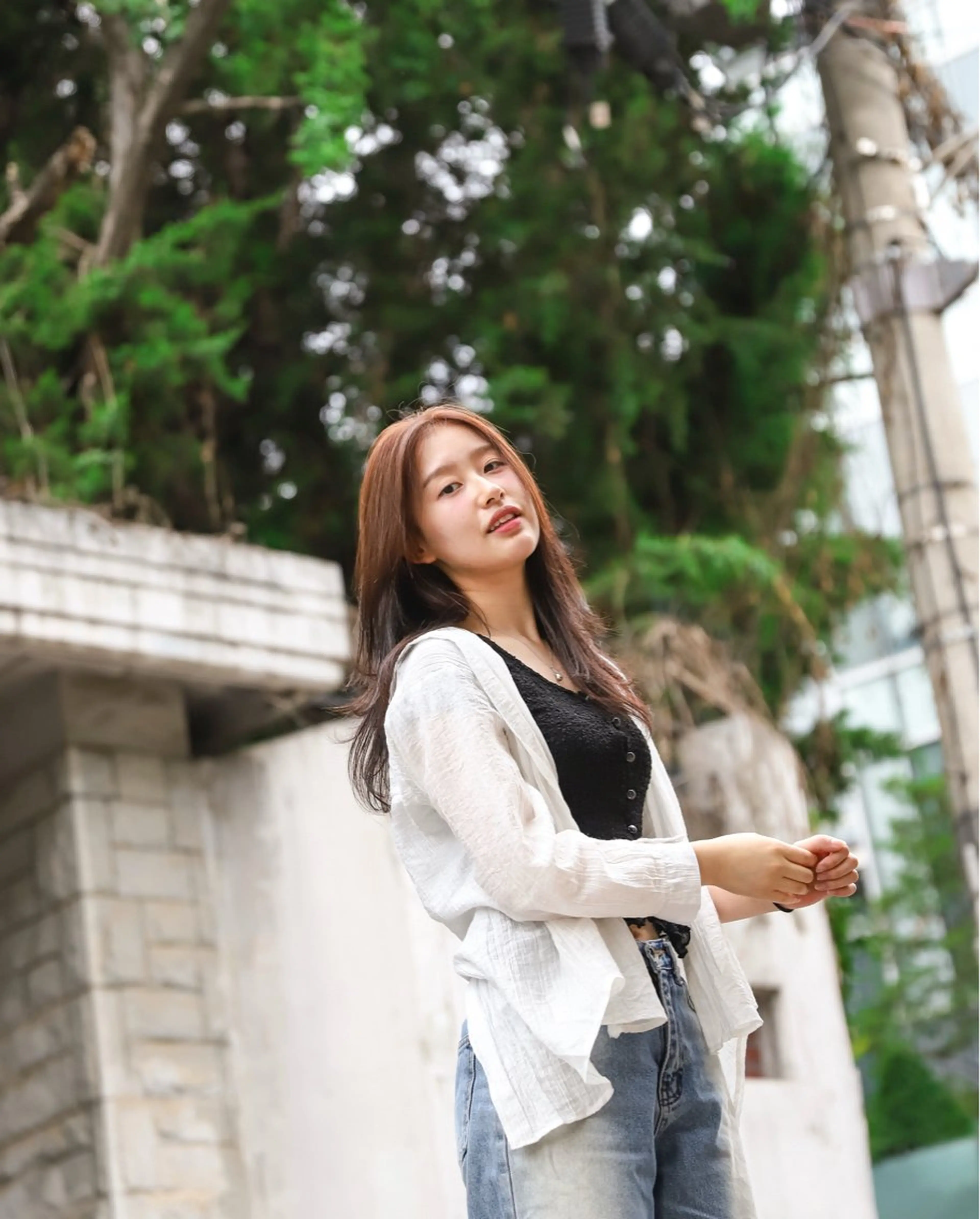 セミロング 韓国風ヘア レイヤーカット カット トリートメント Roi渋谷所属・YUTO 韓国美容師 레이어드컷,단발のヘアスタイル