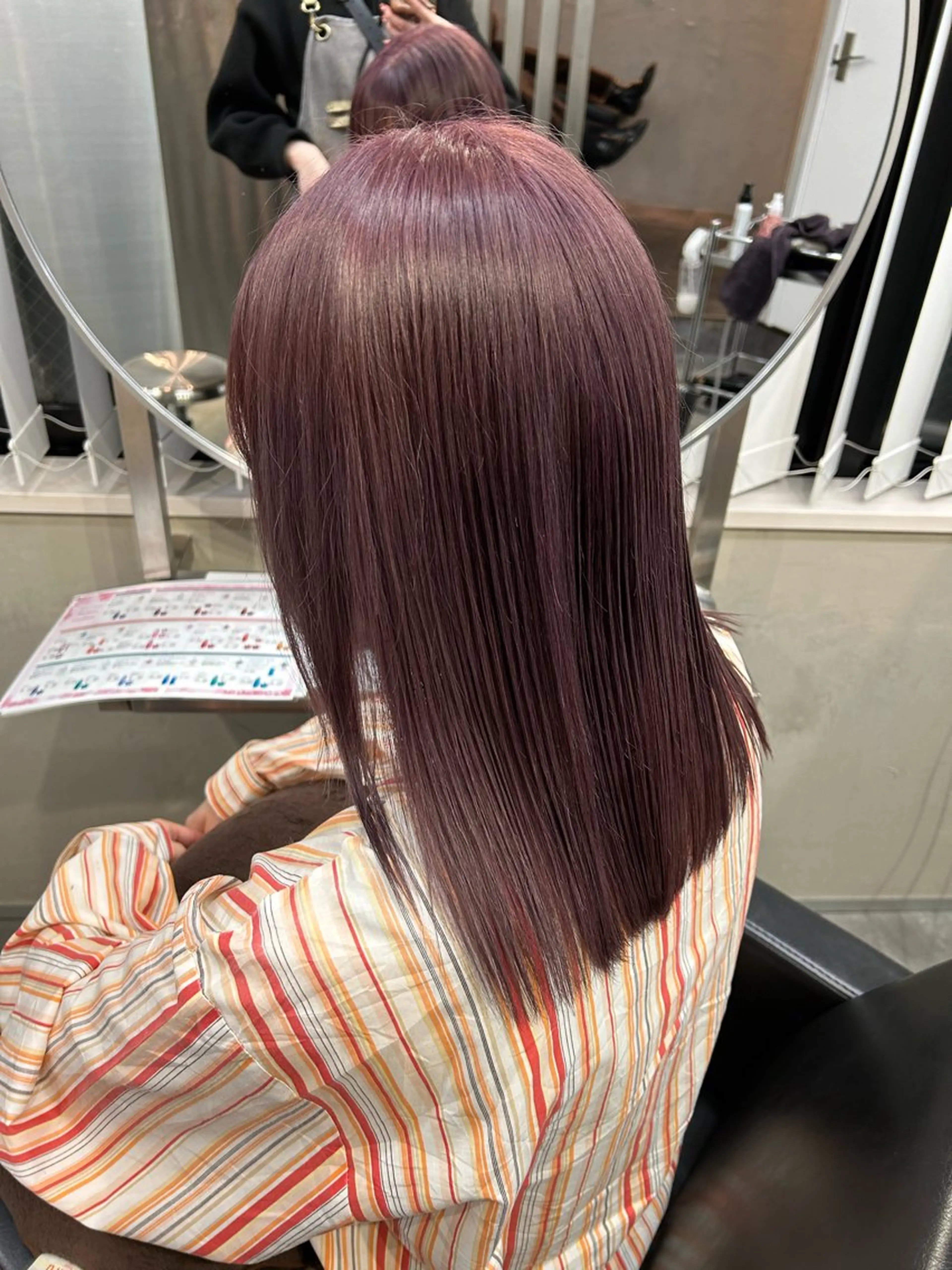 ロング カラー カット ヘアカラー トリートメント Haru/THREE …by velvetのヘアスタイル