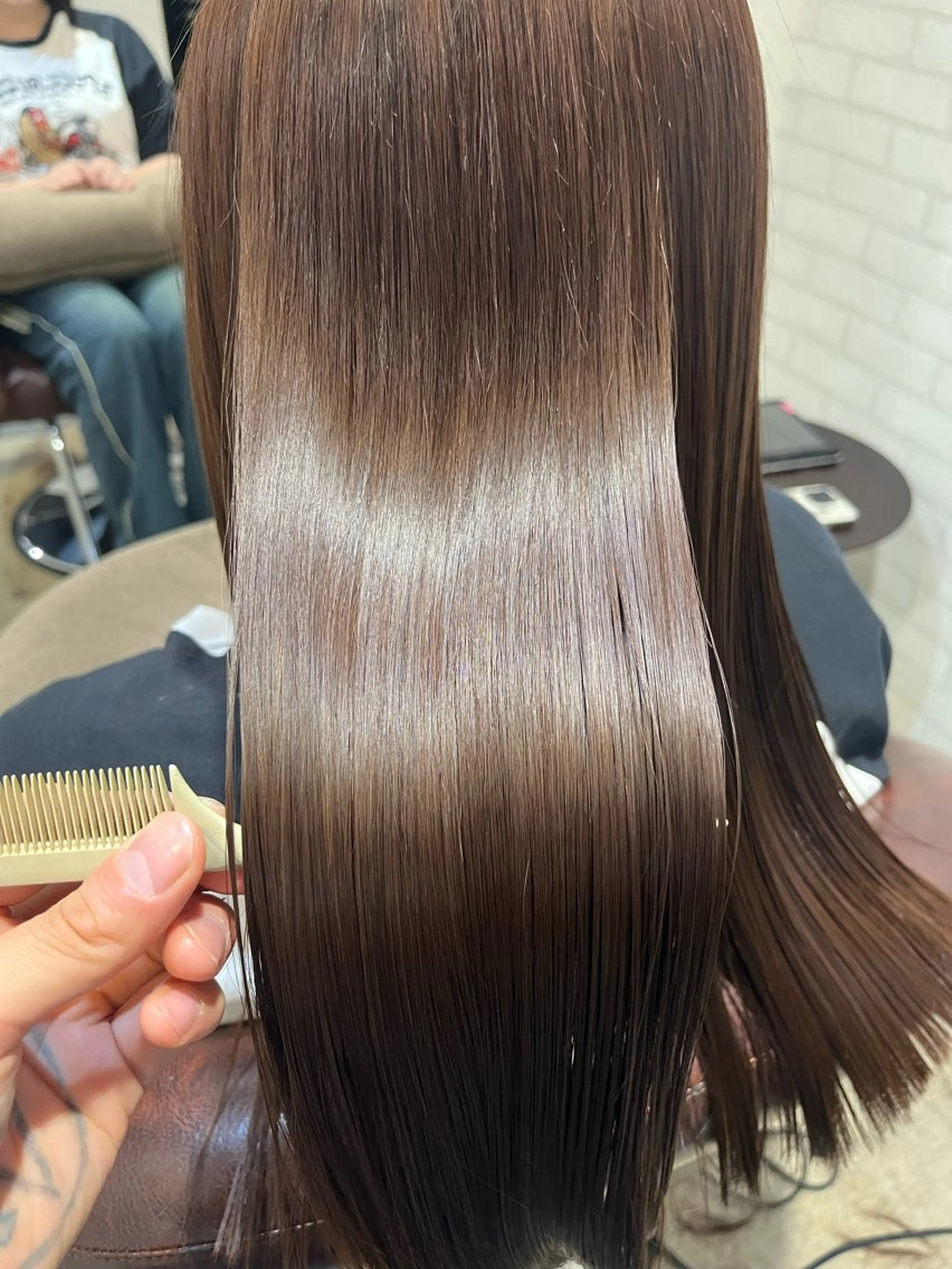 【極上しっとり質感】美髪矯正+カット+2step艶TR/自信のもてる髪への写真