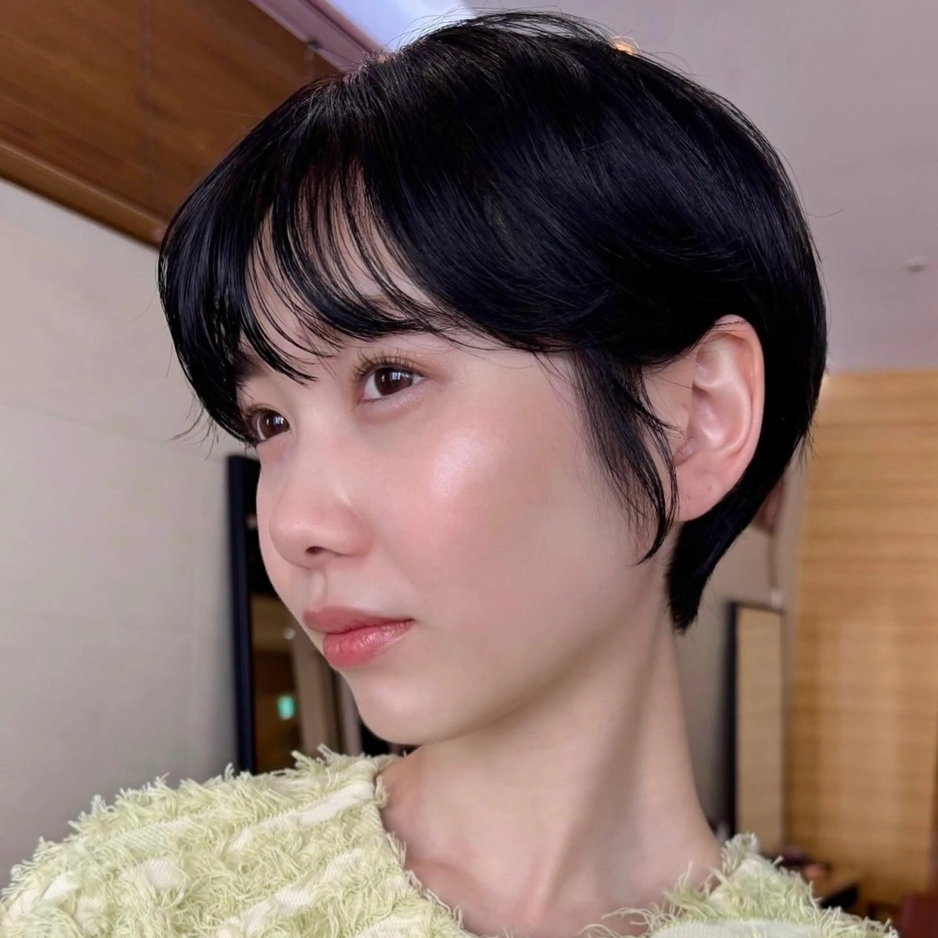 ショート カラー ショートヘア カット トリートメント 顔まわり🥨レイヤー /透明感/水口舞奈のヘアスタイル