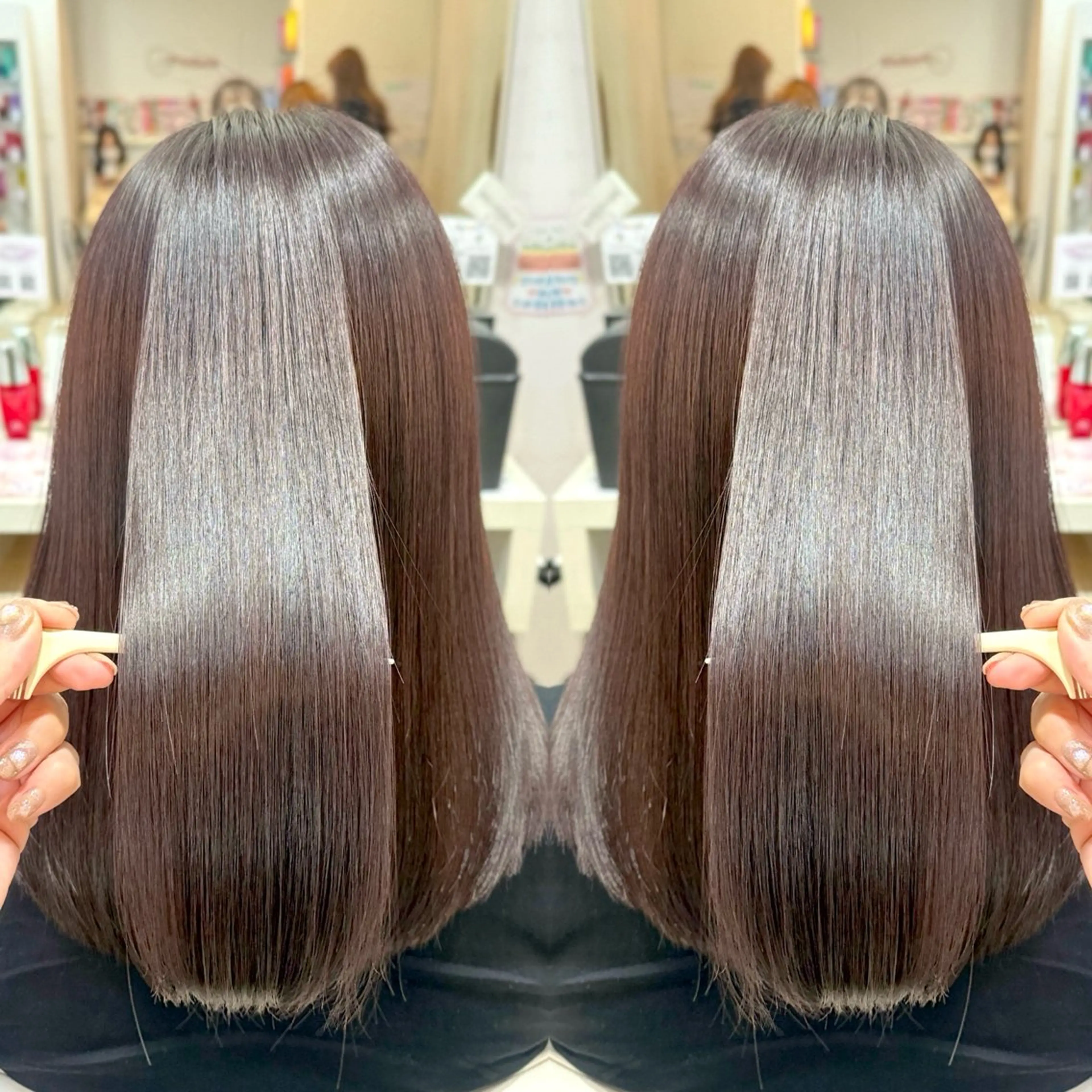 セミロング カット 縮毛矯正 トリートメント 💎髪質改善特化/ 町田莉彩💎のヘアスタイル