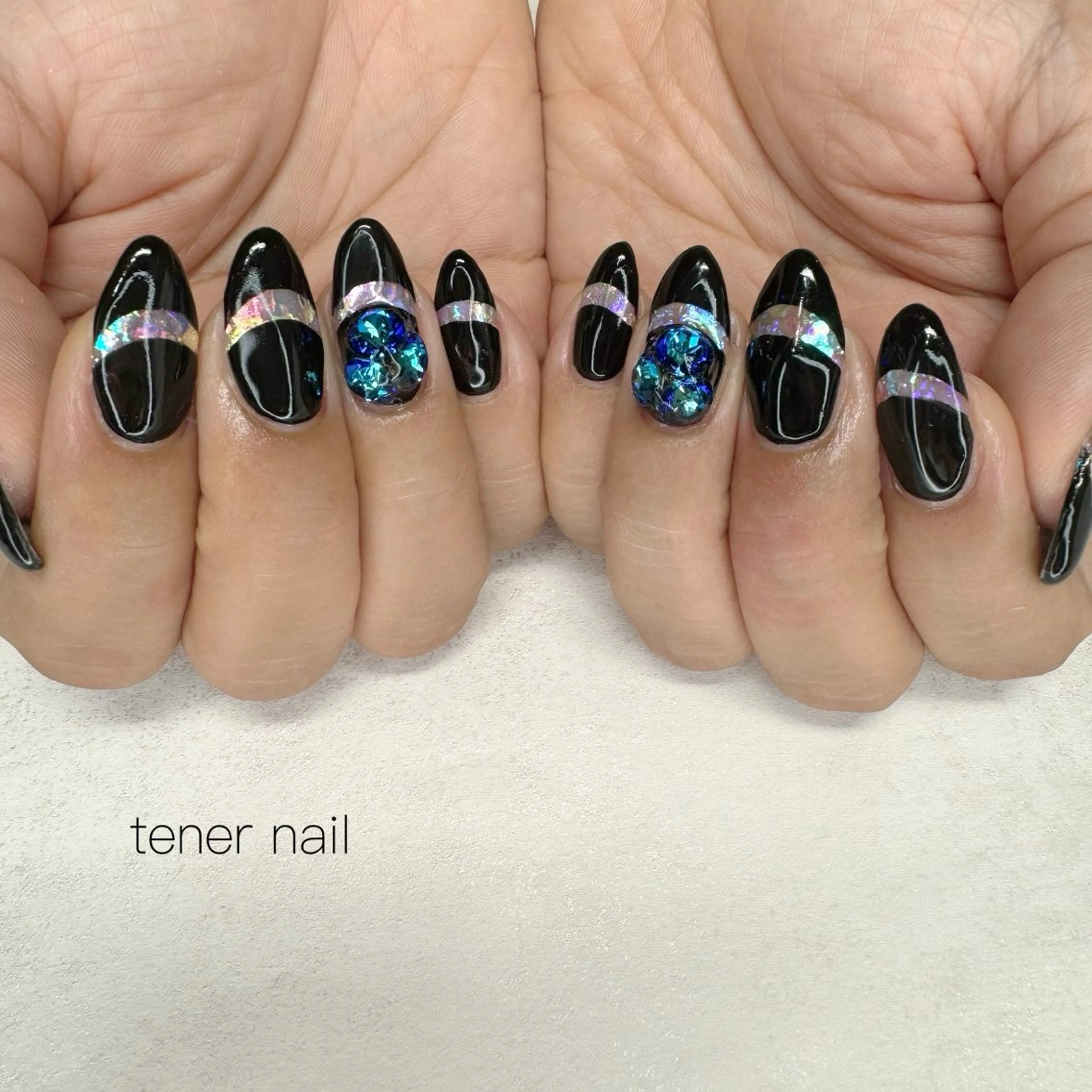 ネイル オーロラネイル ハンドネイル テネルネイル tener nailのネイルデザイン