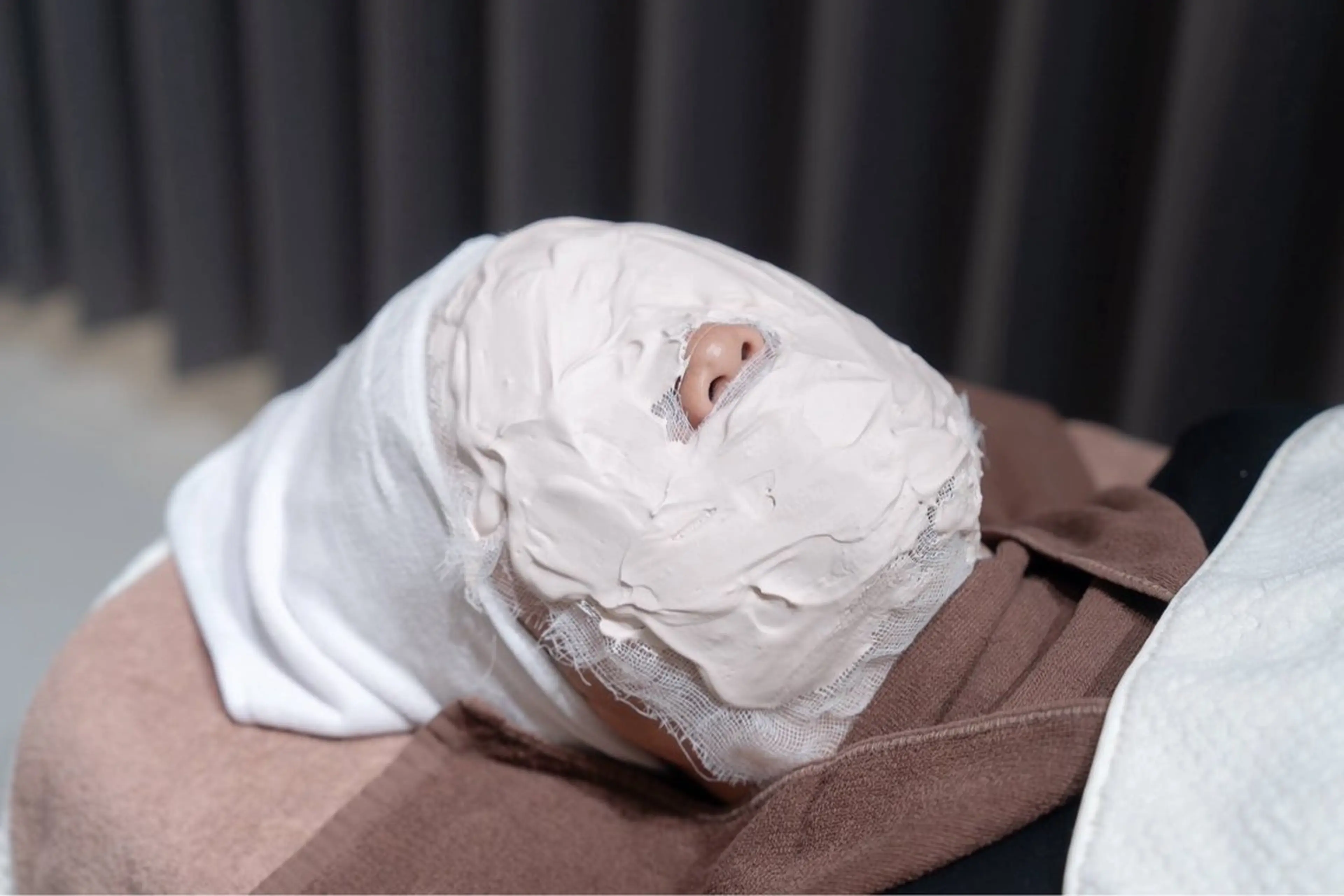 【石膏パック】の写真