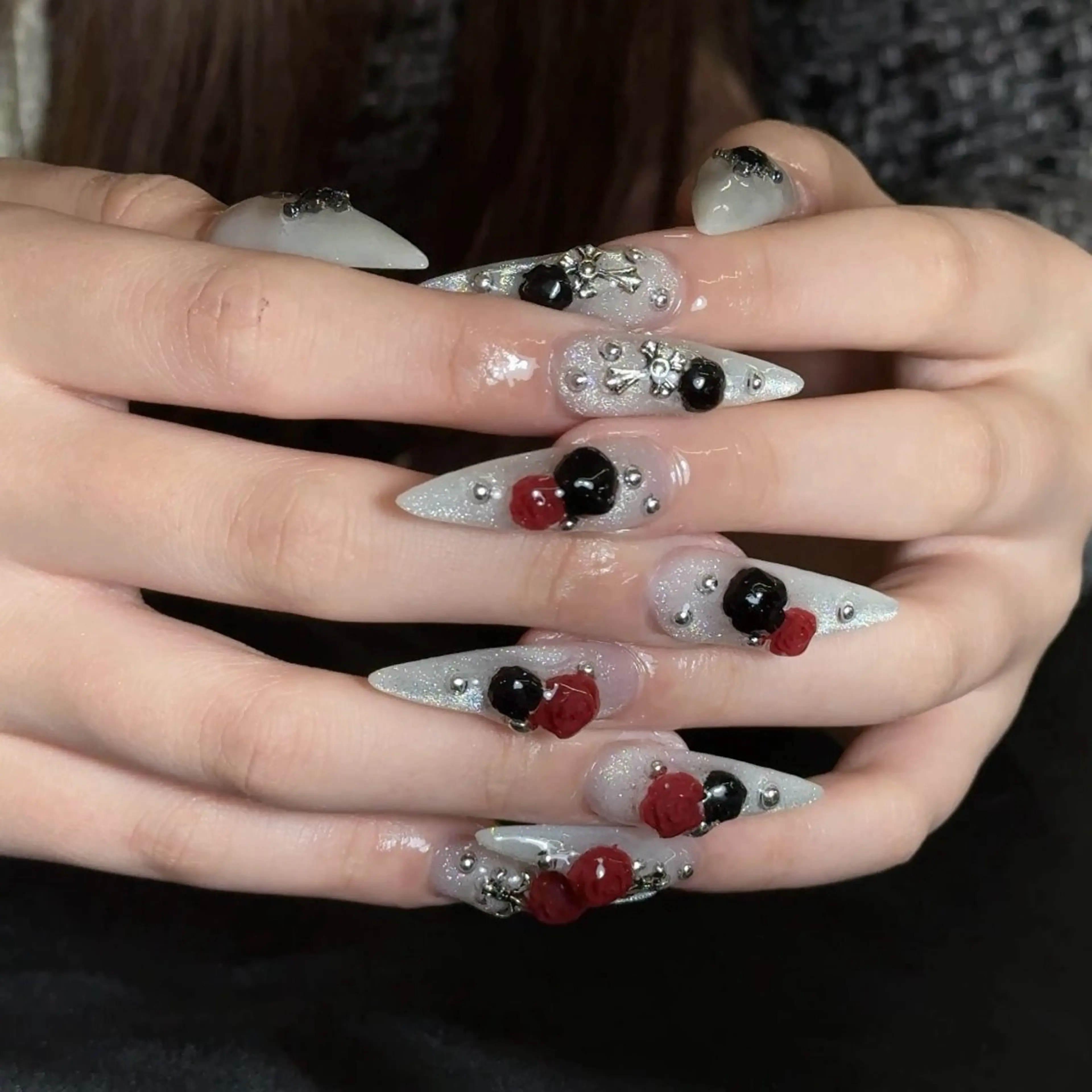 ネイル ワンホンネイル ハンドネイル かおり 奏のネイルデザイン