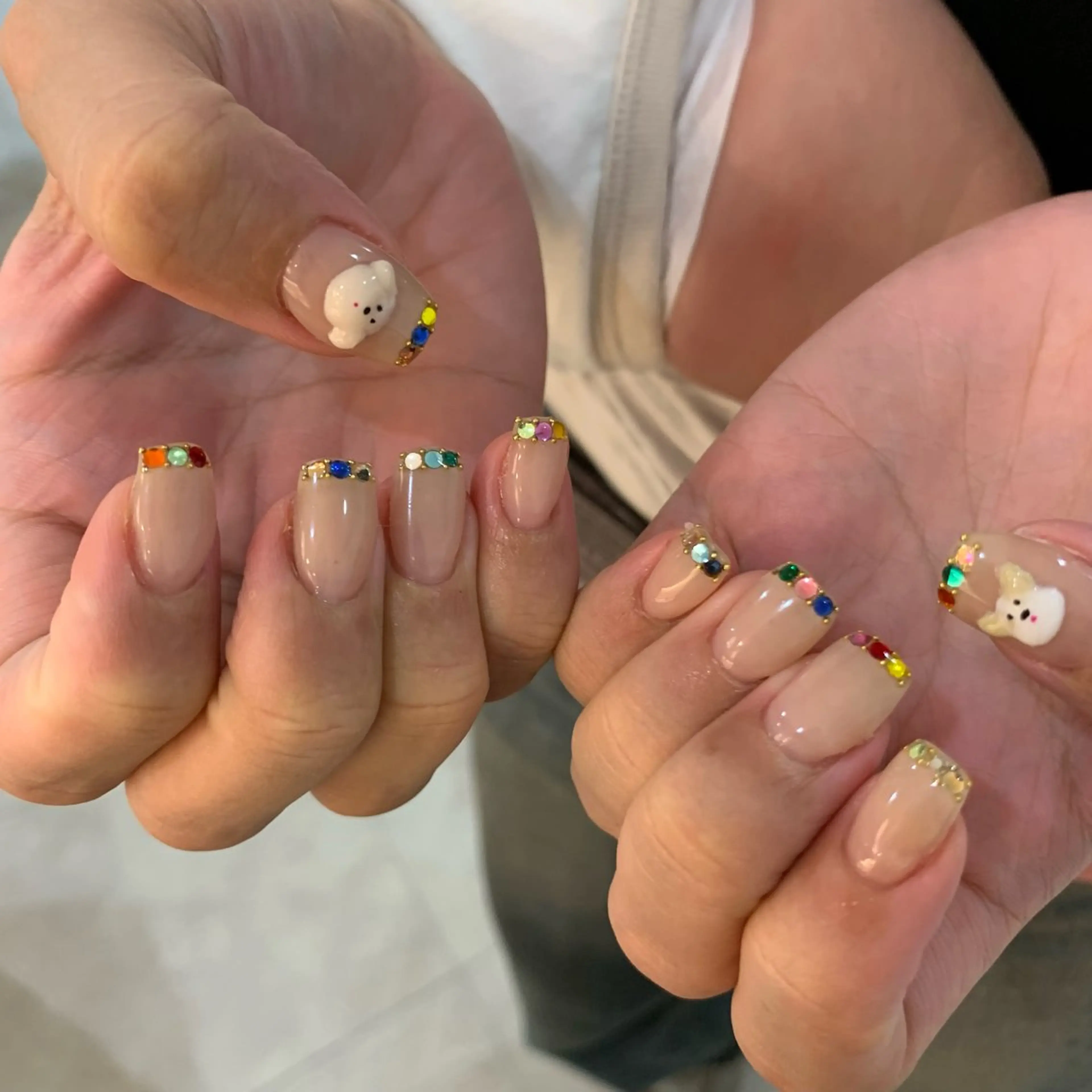 ネイル ハンドネイル フットネイル ゆびノさき茨木店 ニュアンス/アートのネイルデザイン