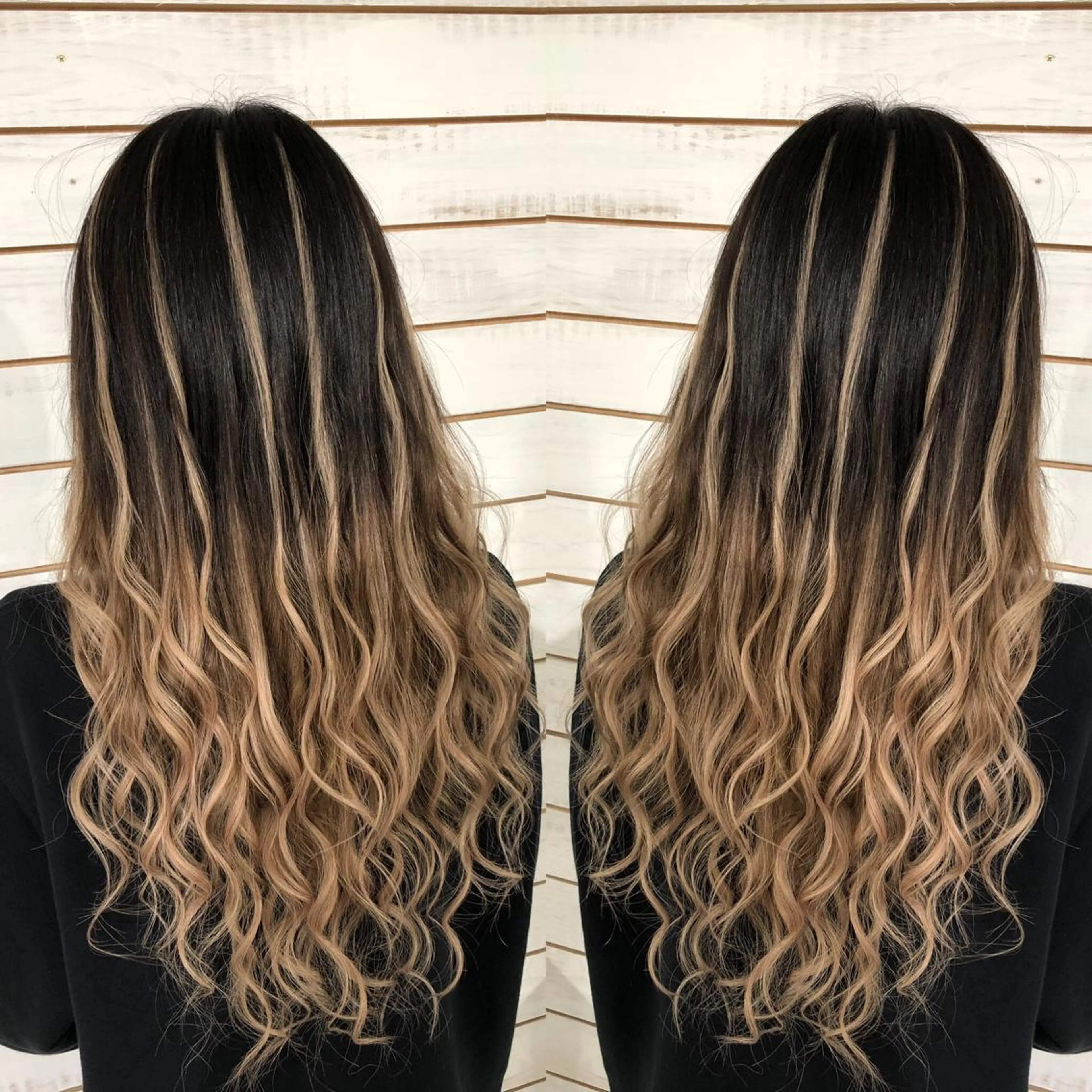 ロング カラー グラデーションカラー ハイライトカラー エクステ ハイライト ヘアカラー エクステ 🧡艶髪ちゅるん髪 🫧🧡YUKI❄️のヘアスタイル