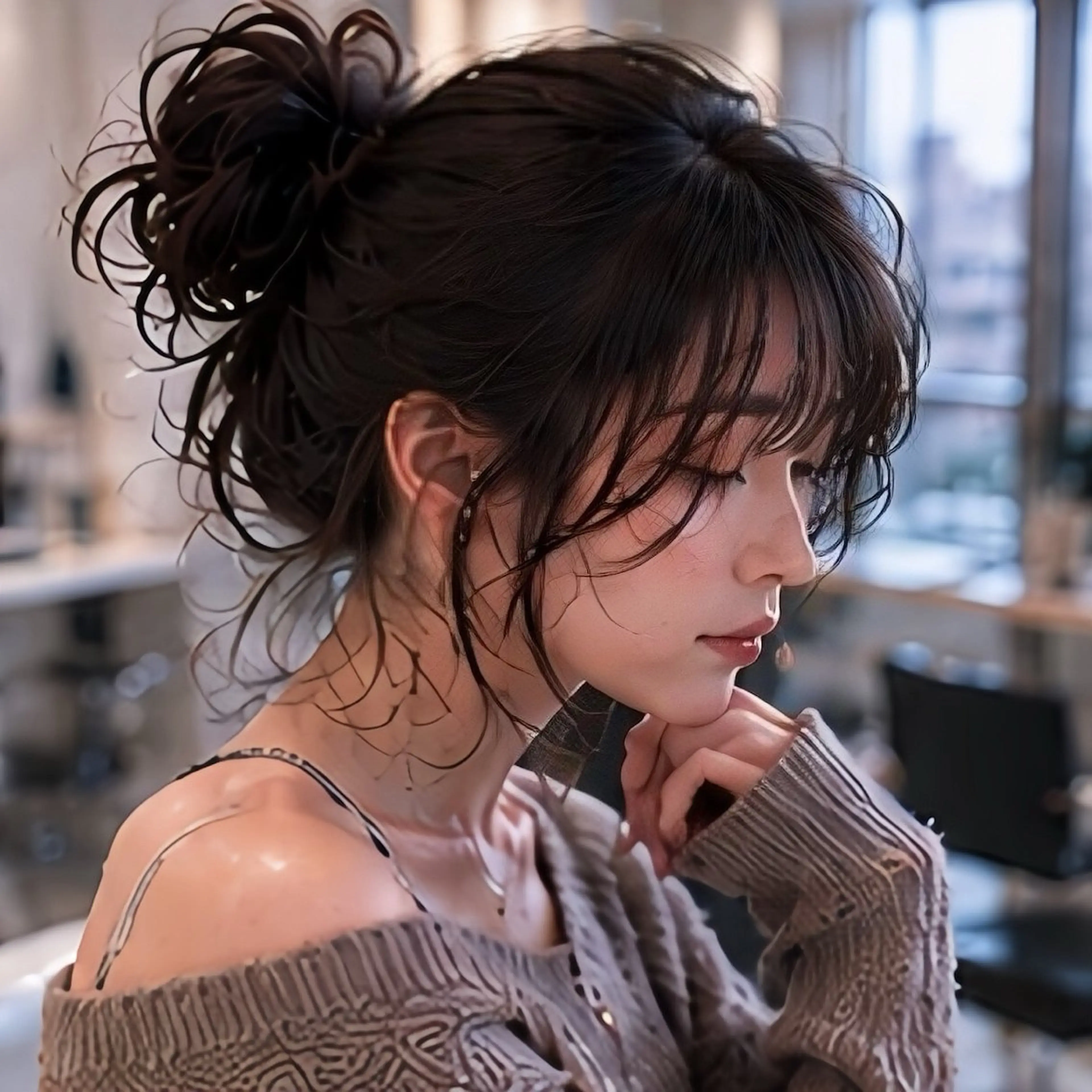 ロング カット 池袋/前髪/顔周り 🎀髪質改善おばかんのヘアスタイル