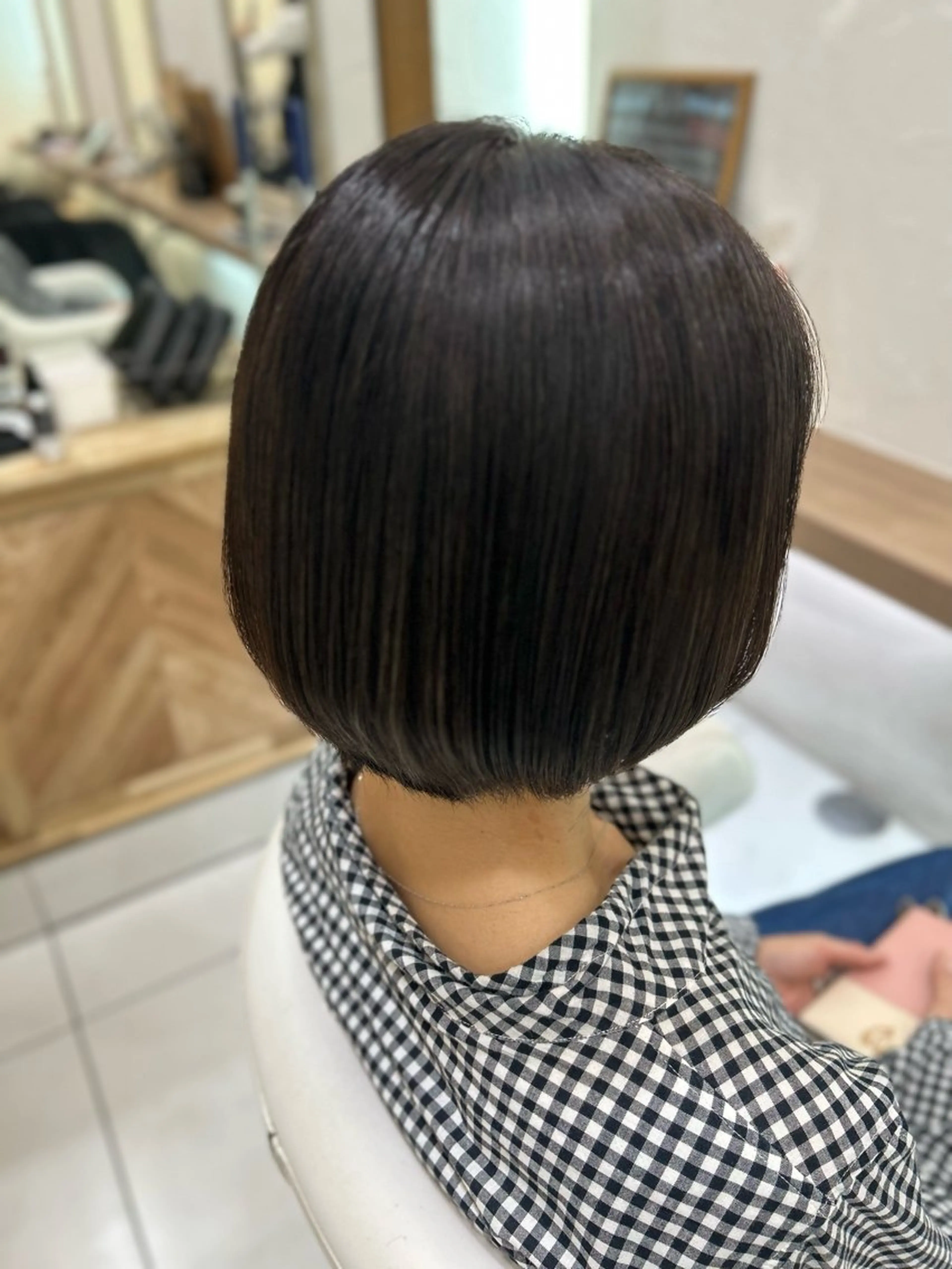 ショート カラー 縮毛矯正/髪質改善/ 艶髪ササキナツミのヘアスタイル