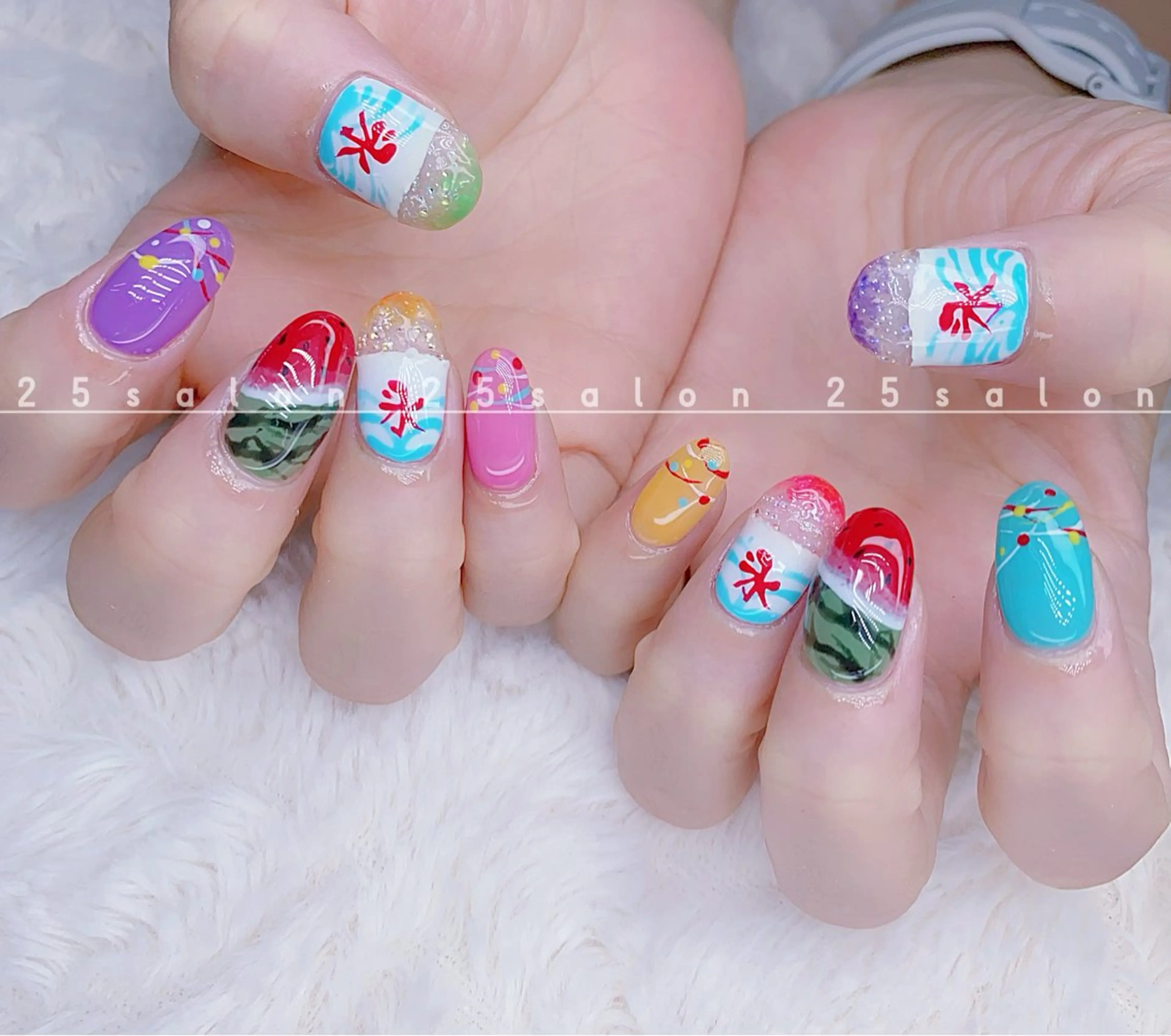 ネイル ジェルネイル 韓国ネイル ニュアンスネイル パラジェル ワンホンネイル 2 5のマツエク・マツパデザイン