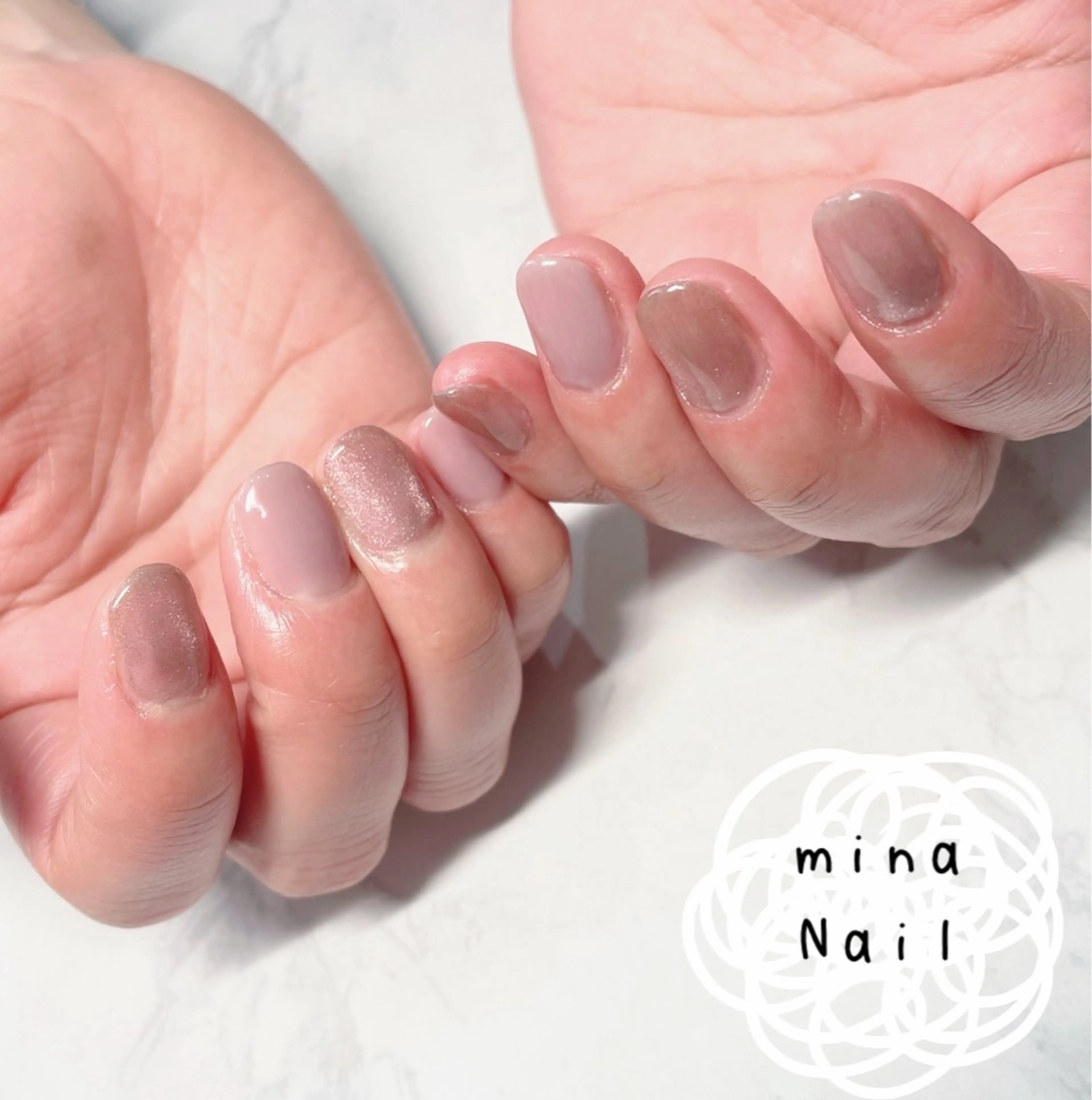 ネイル 韓国ネイル マグネットネイル mina Nailのネイルデザイン