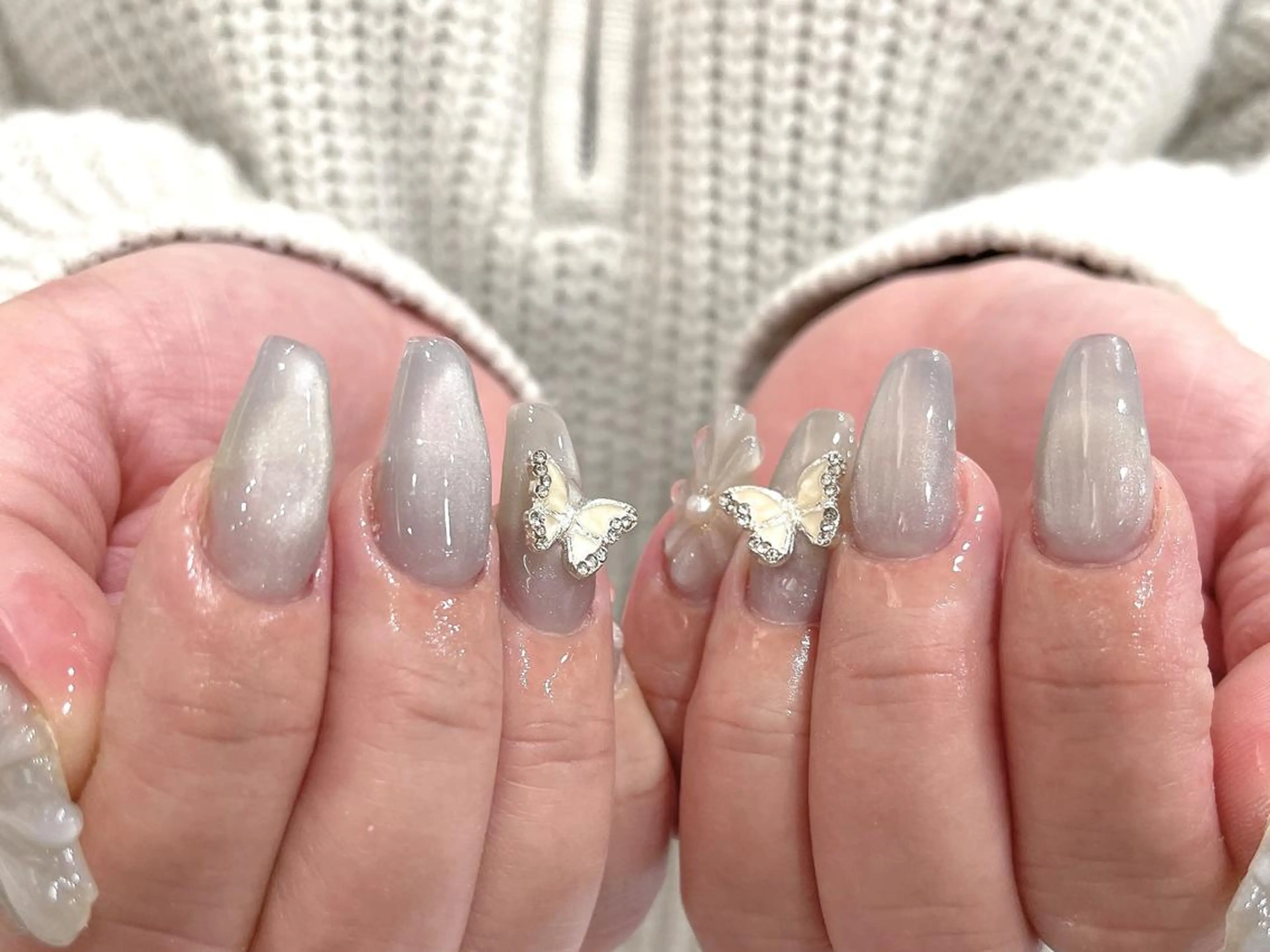 ネイル 持ち込み Shis_🦄shi 韓国風キラキラネイルのネイルデザイン