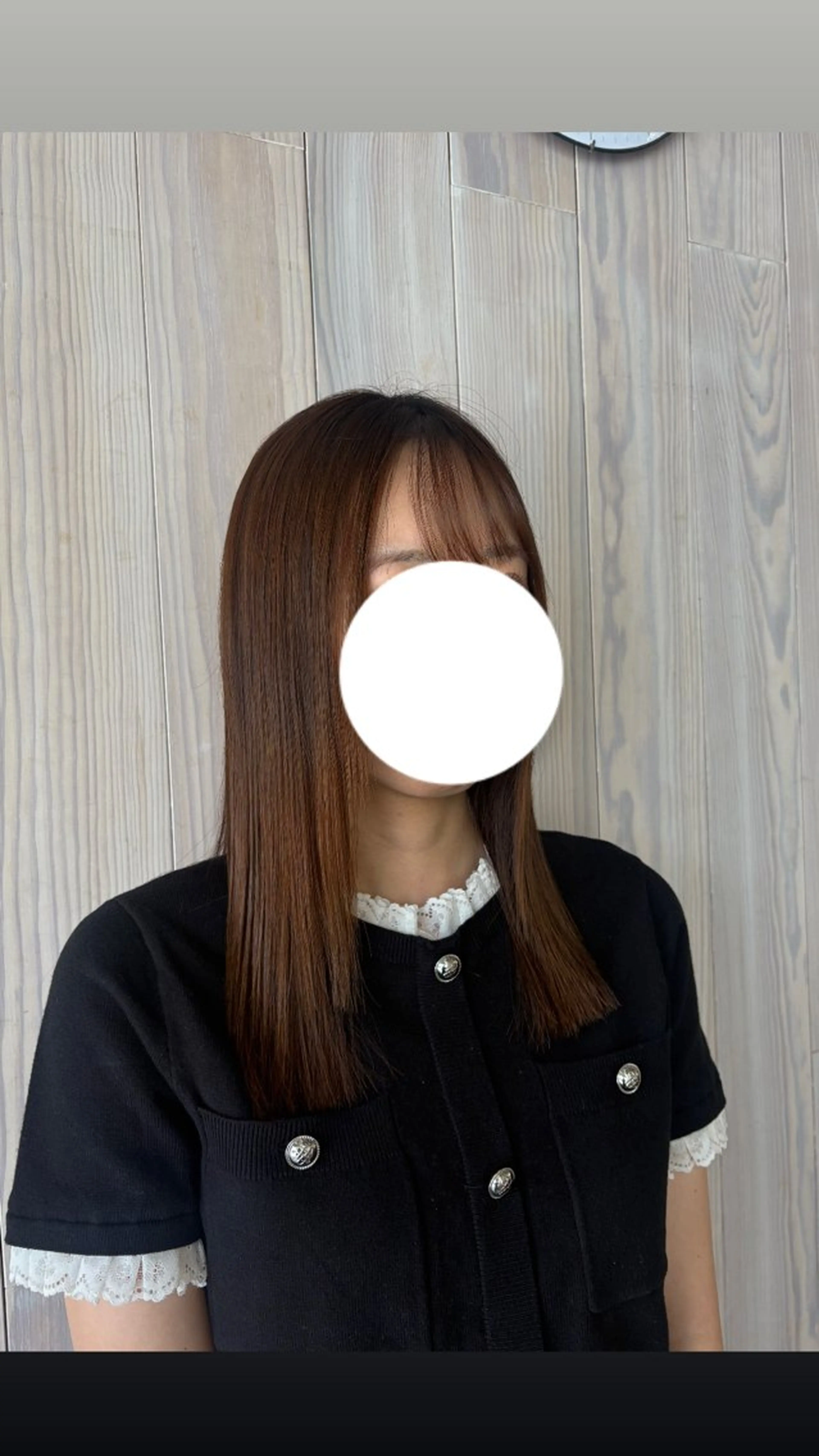 セミロング レイヤーカット トリートメント OXCREATION kanaのヘアスタイル