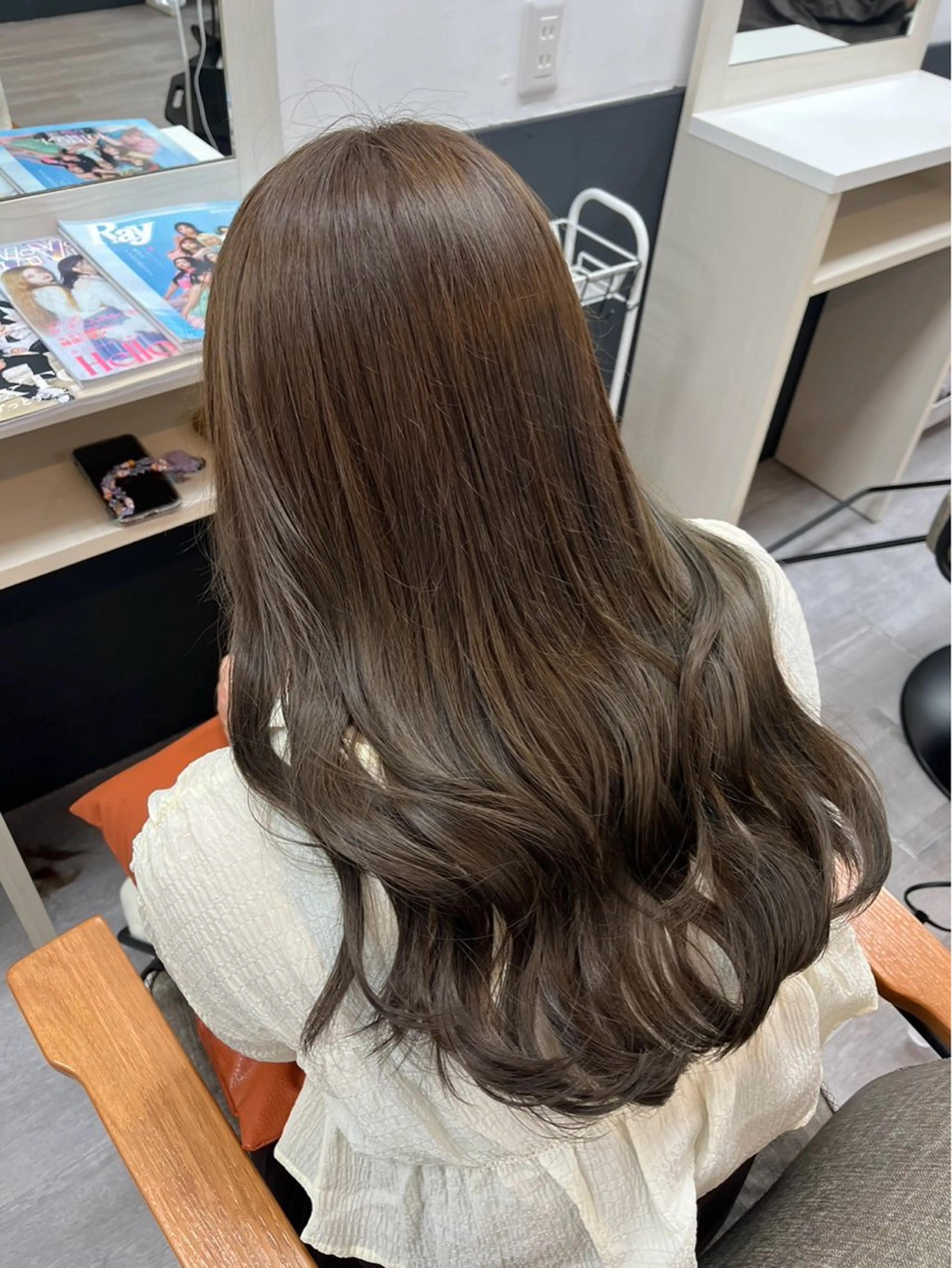 ロング カット ヘアカラー 艶髪カラー┊︎ レイヤーボブ🍀きりのヘアスタイル