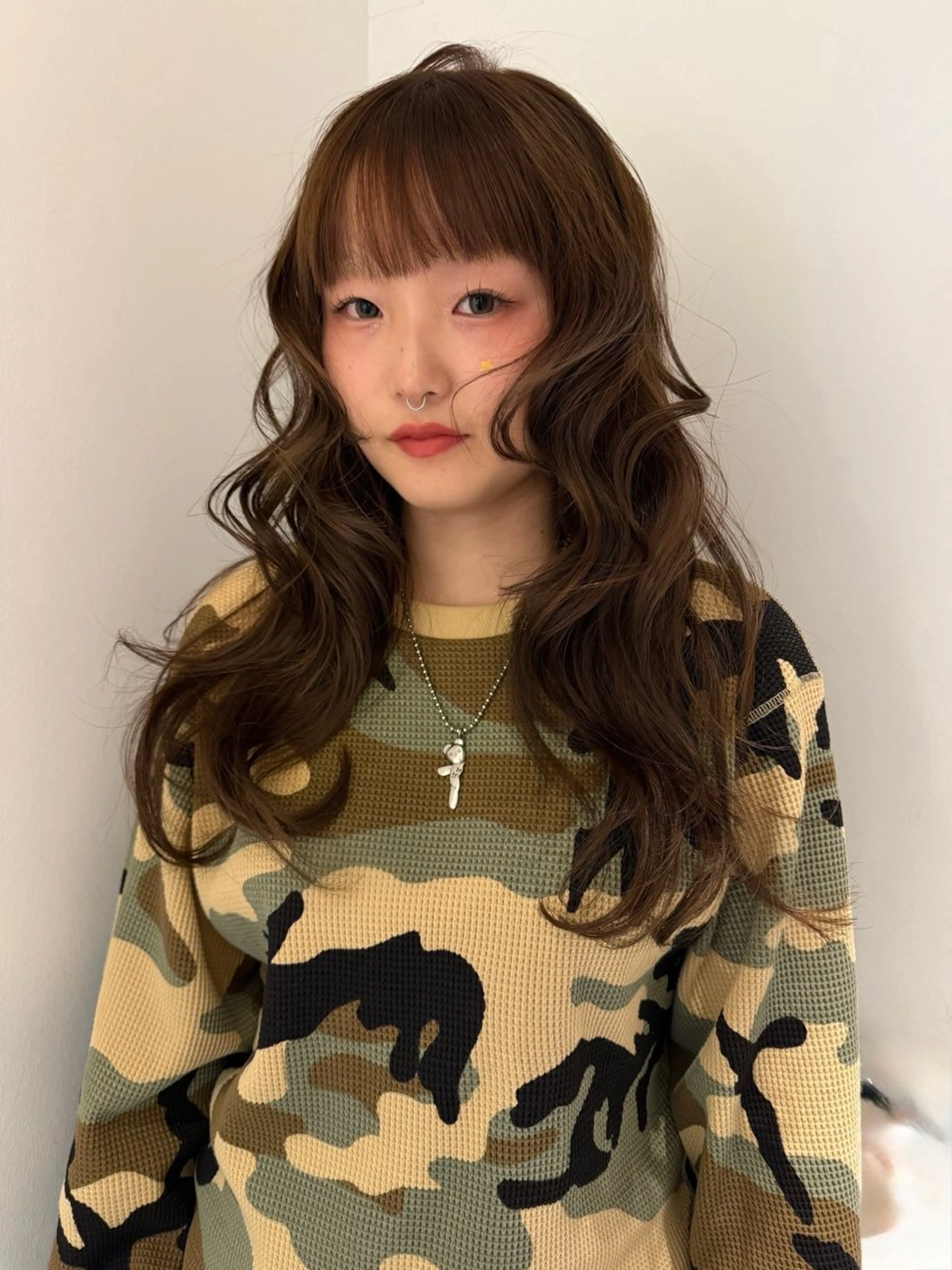 ロング ヘアカラー トリートメント 蘭々/レイヤーカット /ナチュラルヘアのヘアスタイル