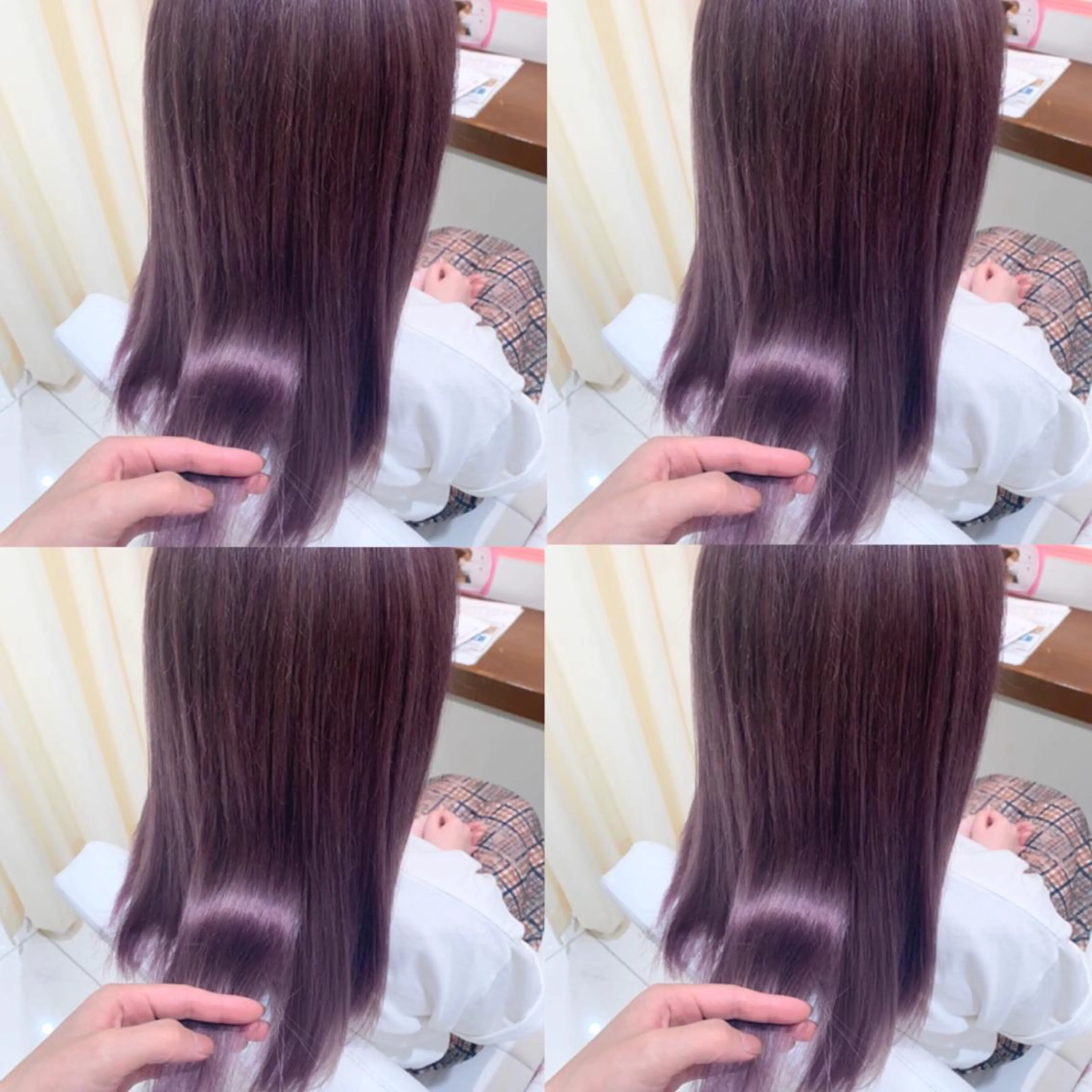 セミロング カラー ウルフカット ハッシュカット/七海のヘアスタイル