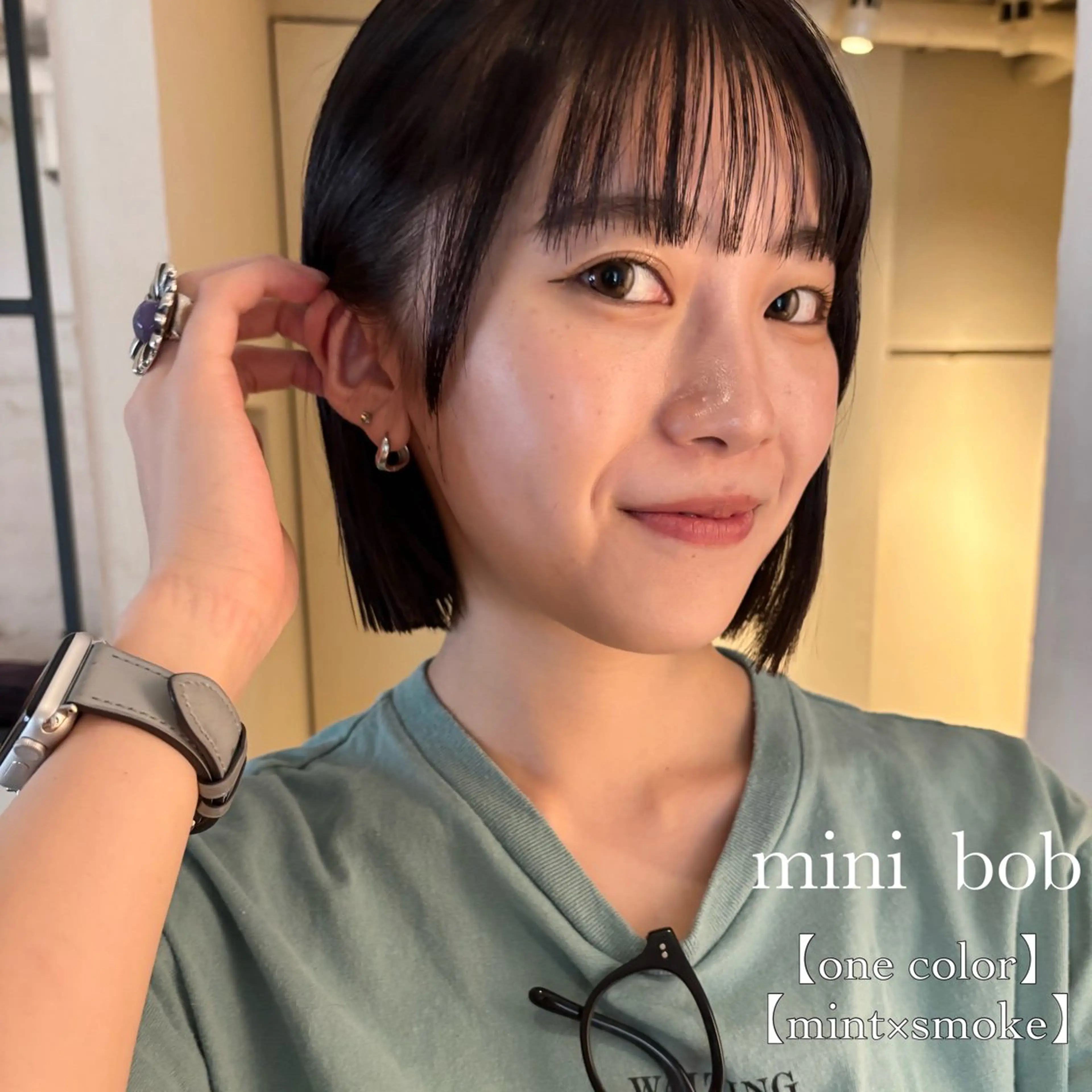 ミディアム カラー カット ヘアカラー ⌇🌹透明感カラー 🌹ᴍᴇɢᴜᴍɪ ⌇のヘアスタイル