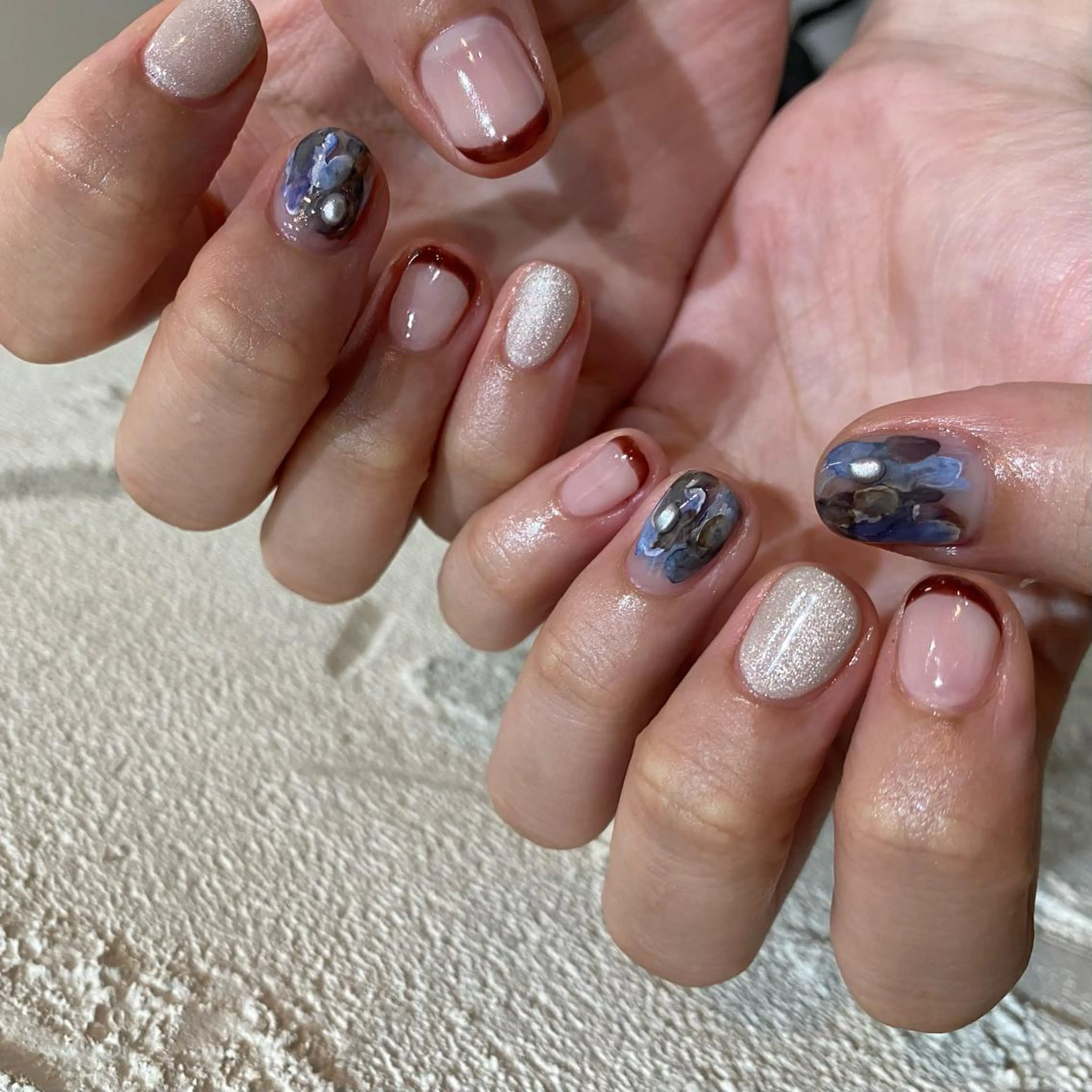 ネイル シンプルネイル 栗林 実莉のネイルデザイン