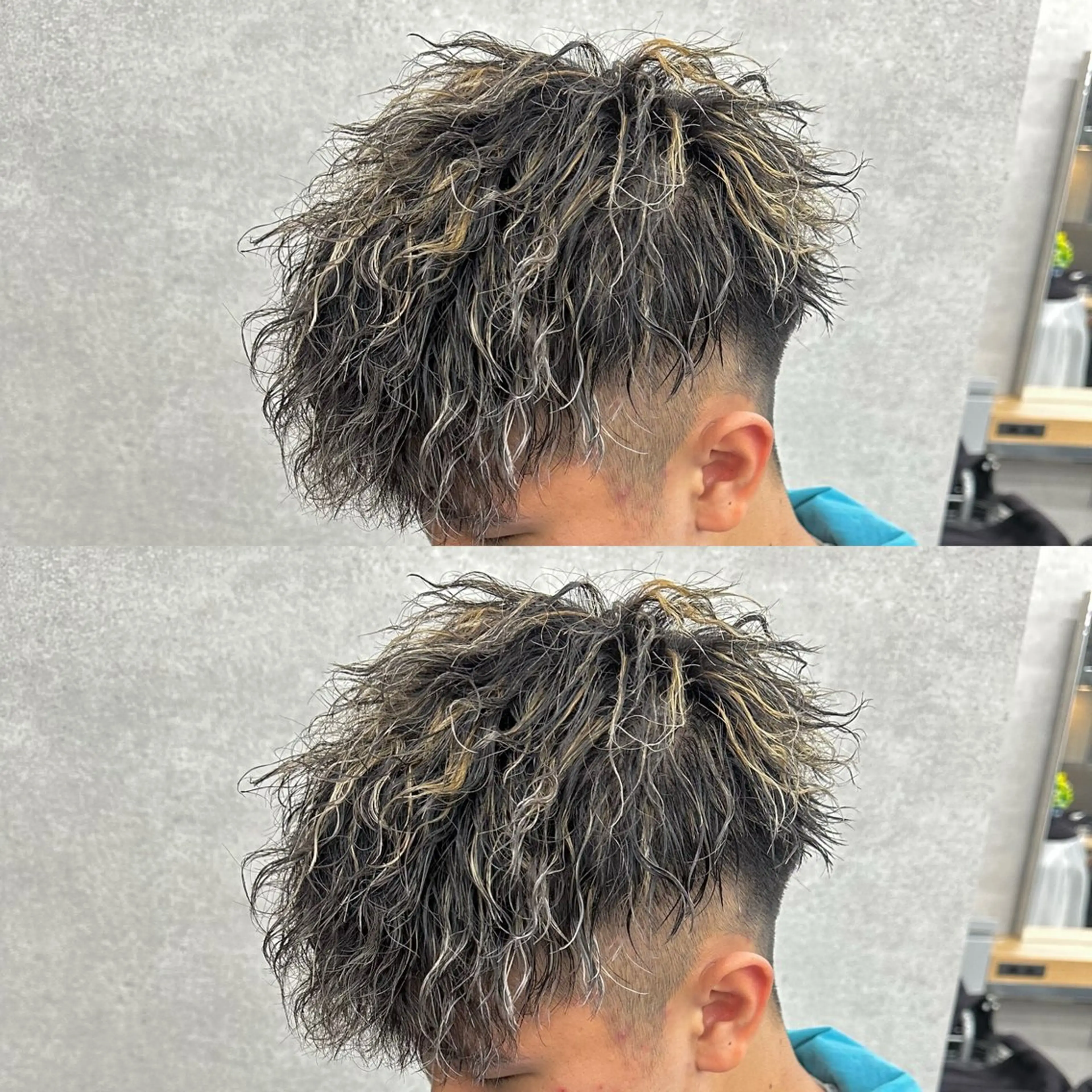 ショート カラー パーマ ヘアアレンジ メンズ キッズ 🔥メンズパーマ🔥 菅原楓のヘアスタイル