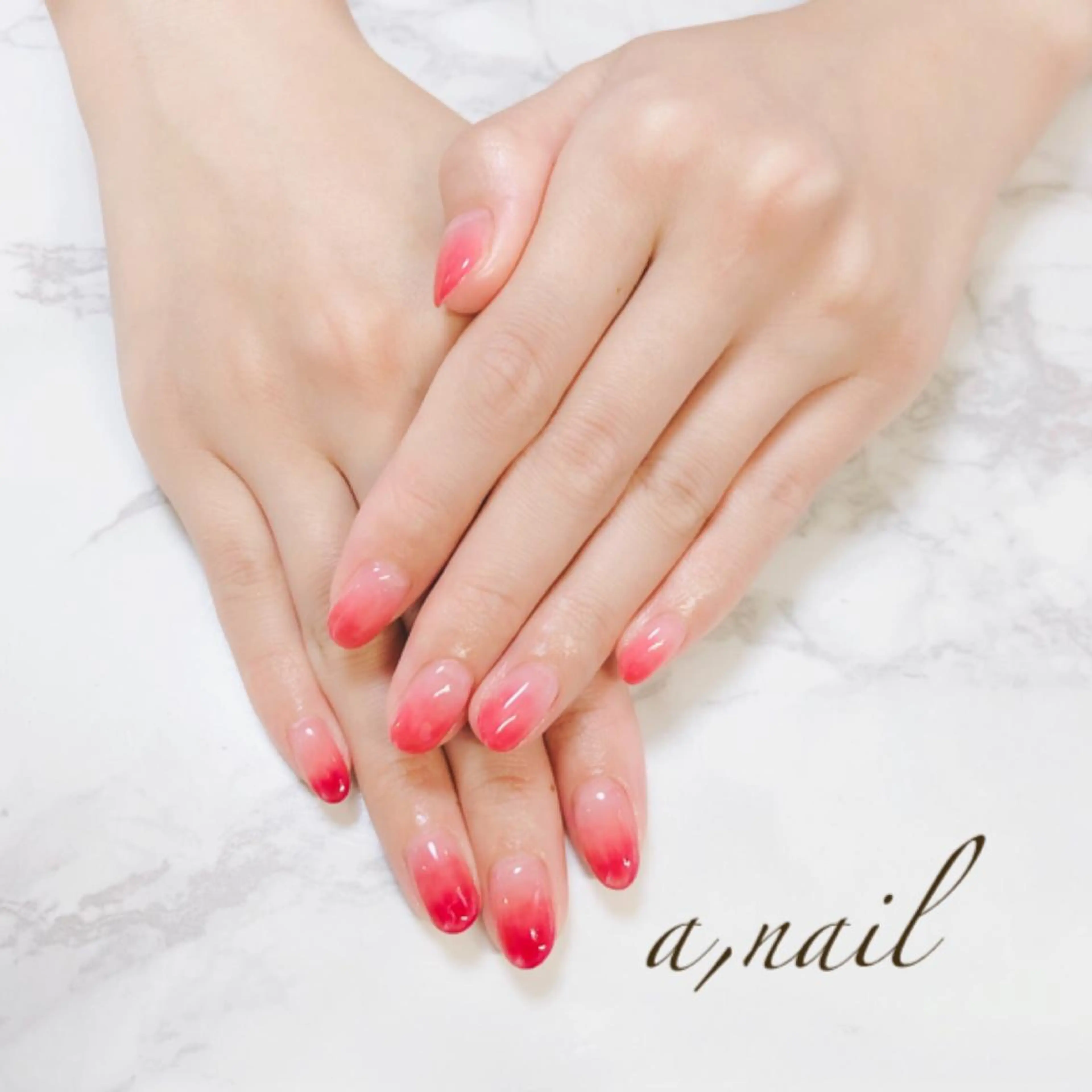 ネイル フットネイル ジェルネイル グラデーション オフィスネイル ワンカラーネイル ハンドネイル ネイルサロン エーネイルのネイルデザイン