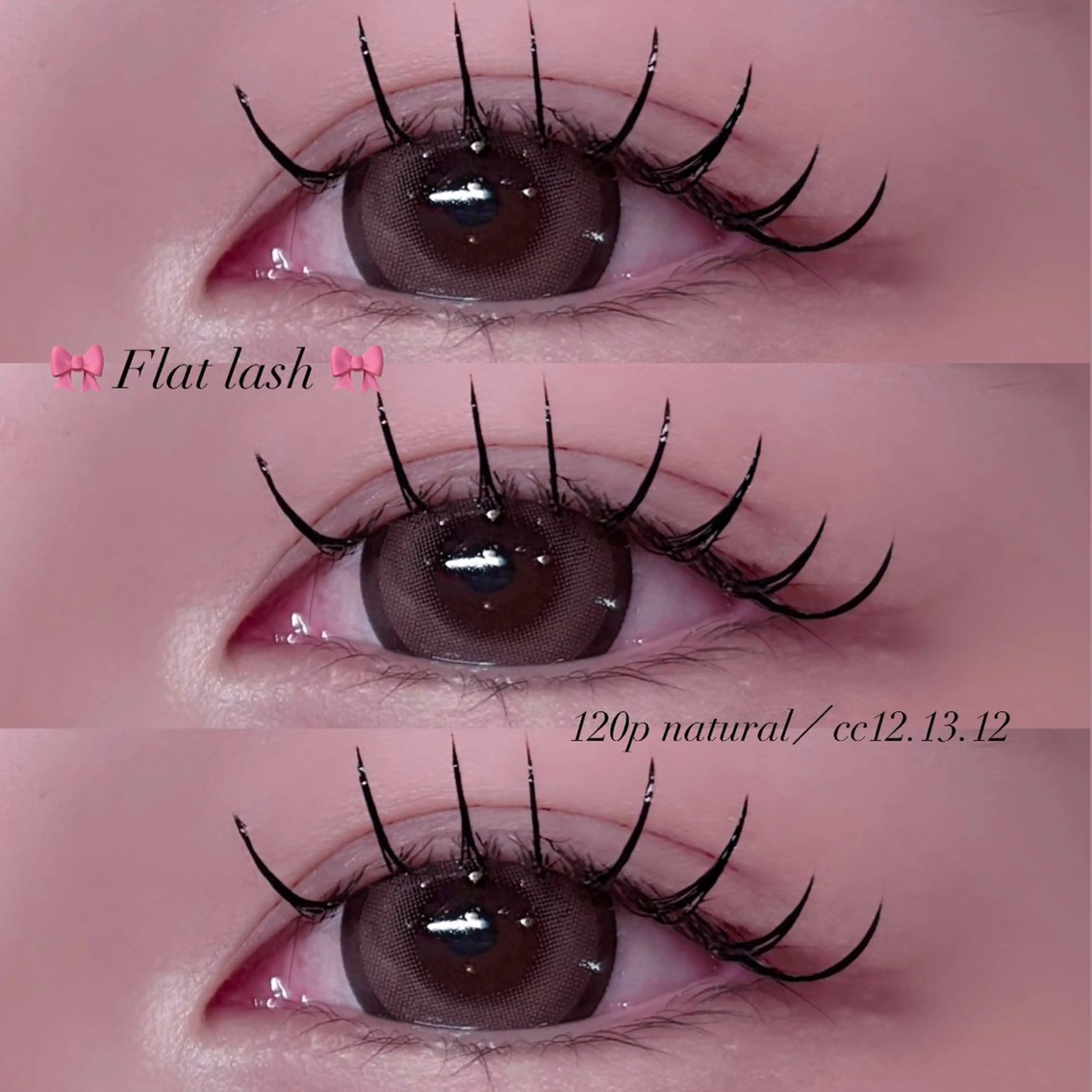 マツエク・マツパ フラットラッシュ マツエク 🎀束感/上下エク/ 𝐑𝐔𝐀🎀♡のマツエク・マツパデザイン