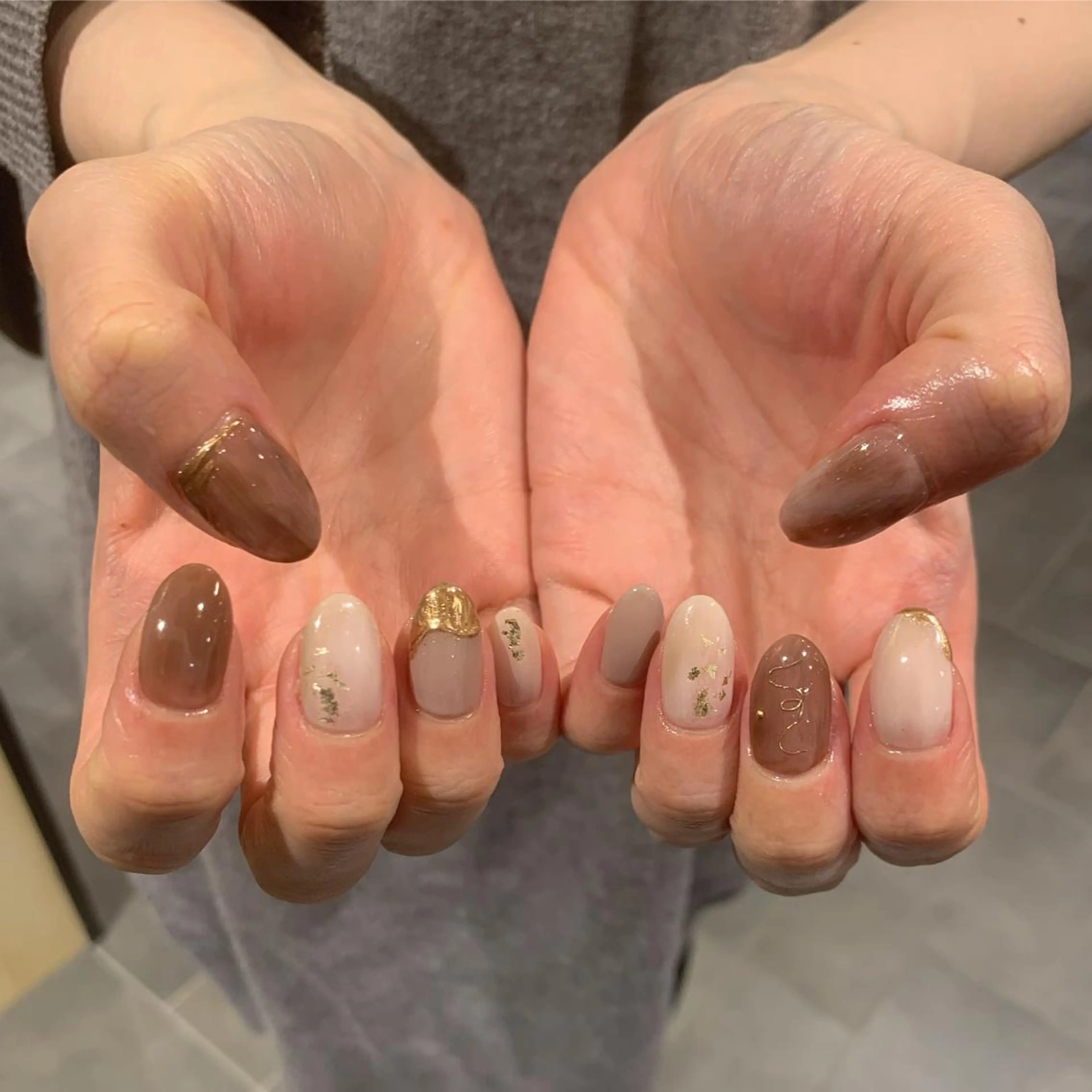 ネイル ニュアンスネイル Imyme mine Rioのネイルデザイン