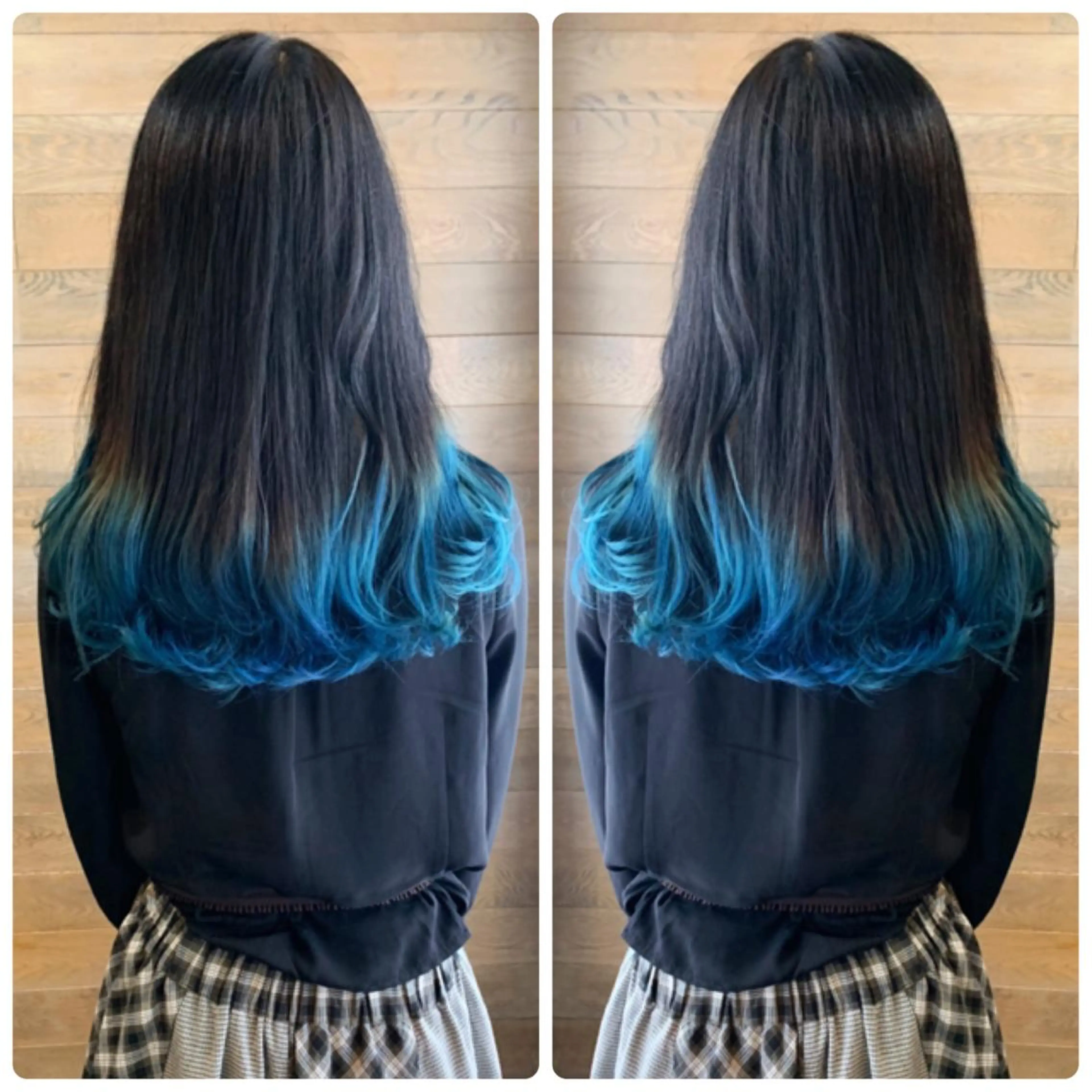 ロング カラー バレイヤージュ ブラウンカラー ココアブラウン デザインカラー グラデーションカラー カット ヘアカラー 京都大人女性ショート 徒歩1分/秋山のヘアスタイル