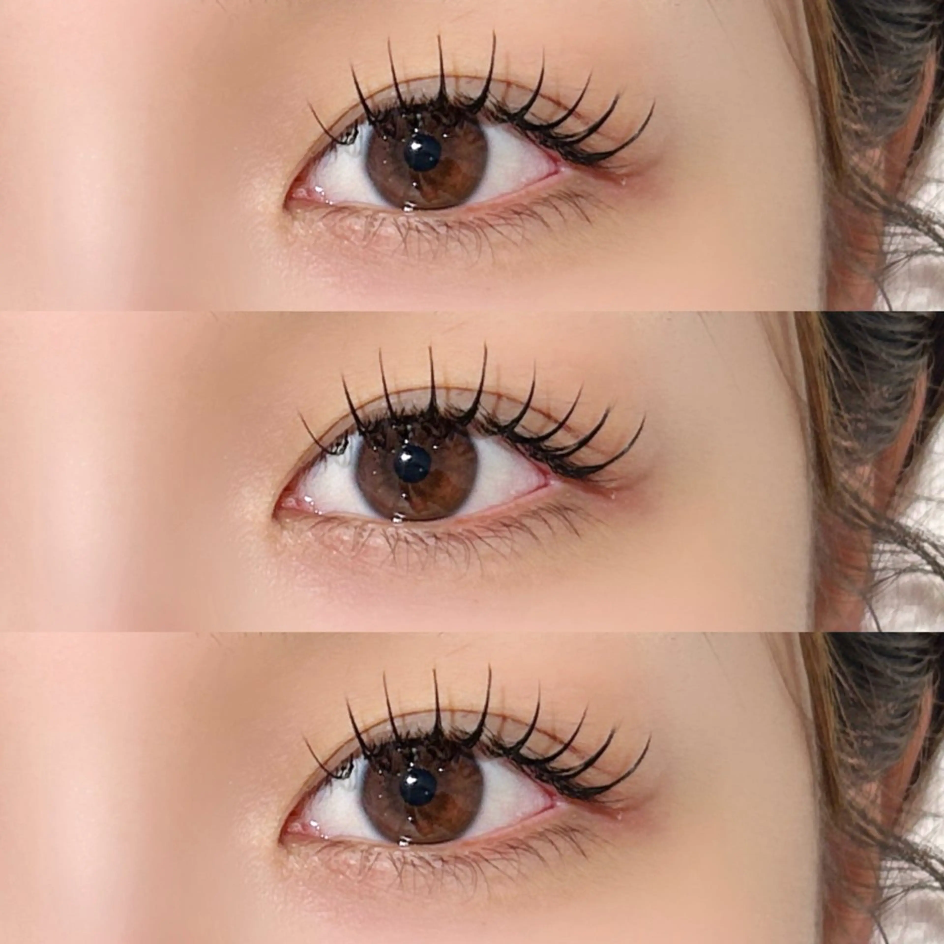 マツエク・マツパ 束感まつ毛 フラットラッシュ ナチュラル パリジェンヌラッシュリフト まつげパーマ sakura🎀 /プラチナムドールのマツエク・マツパデザイン