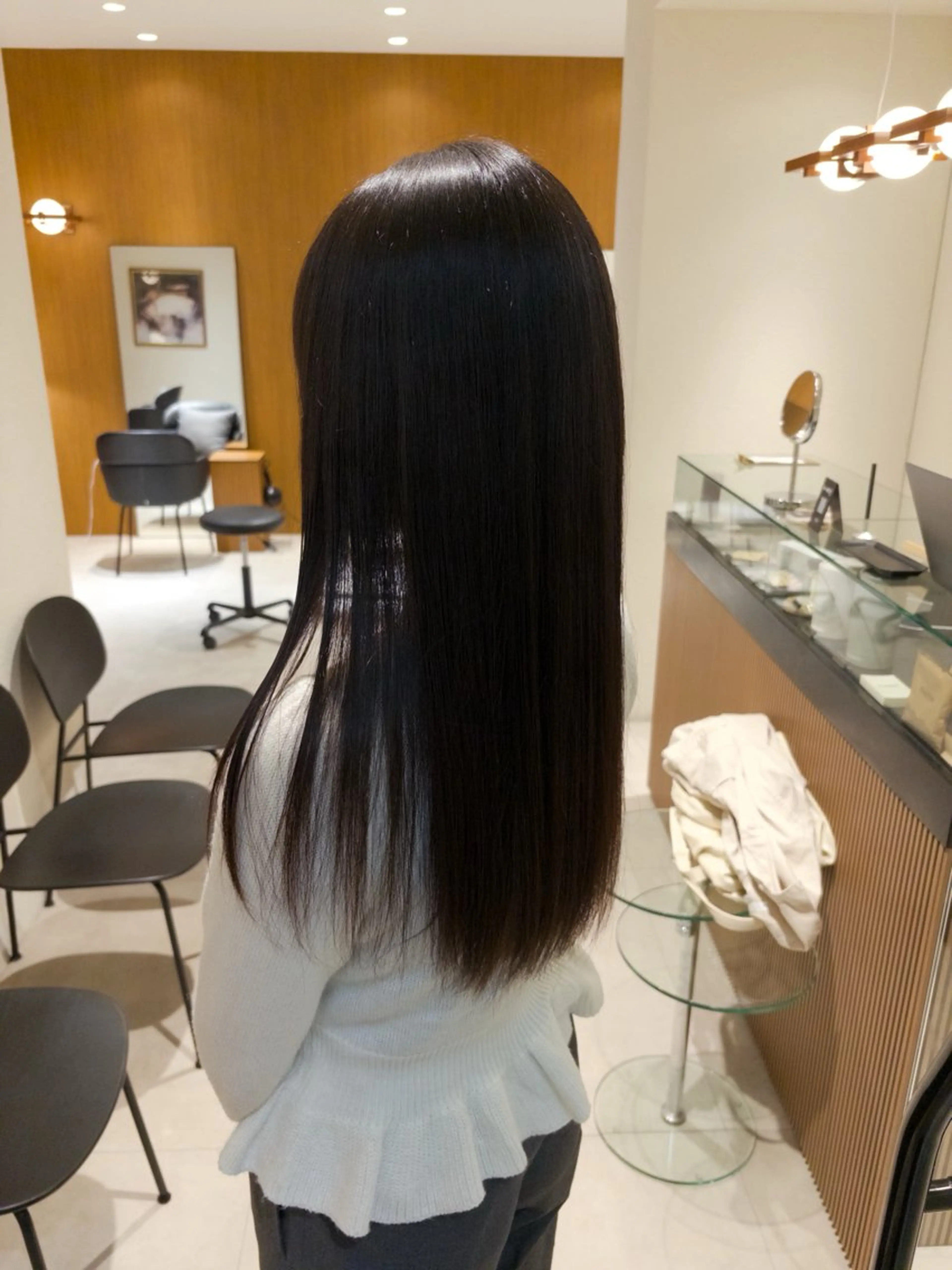ロング パーマ 縮毛矯正 yiye shioriのヘアスタイル