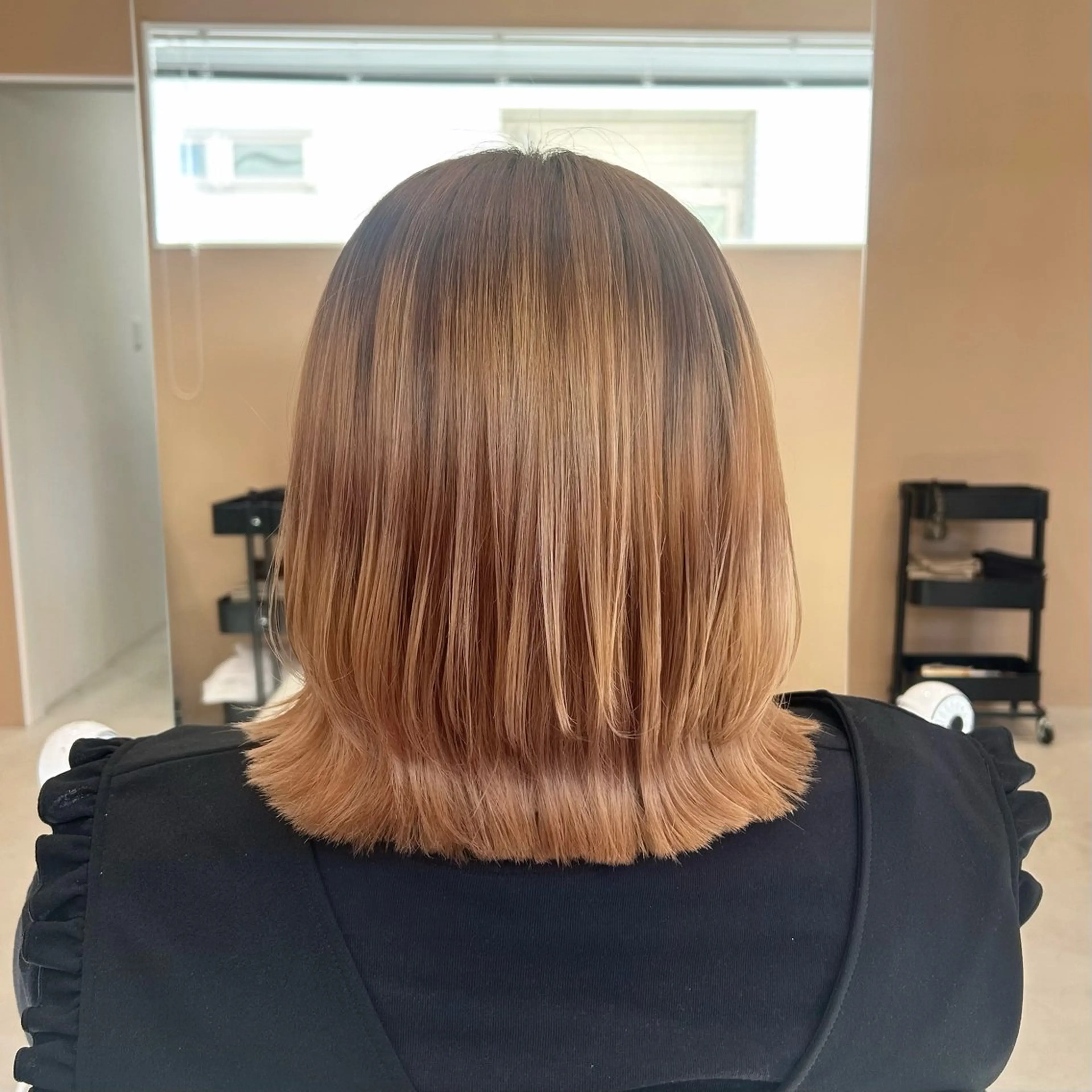 ミディアム ボブレイヤー ボブ レイヤーカット 萌音 🎀 宇都宮 / インターパークのヘアスタイル