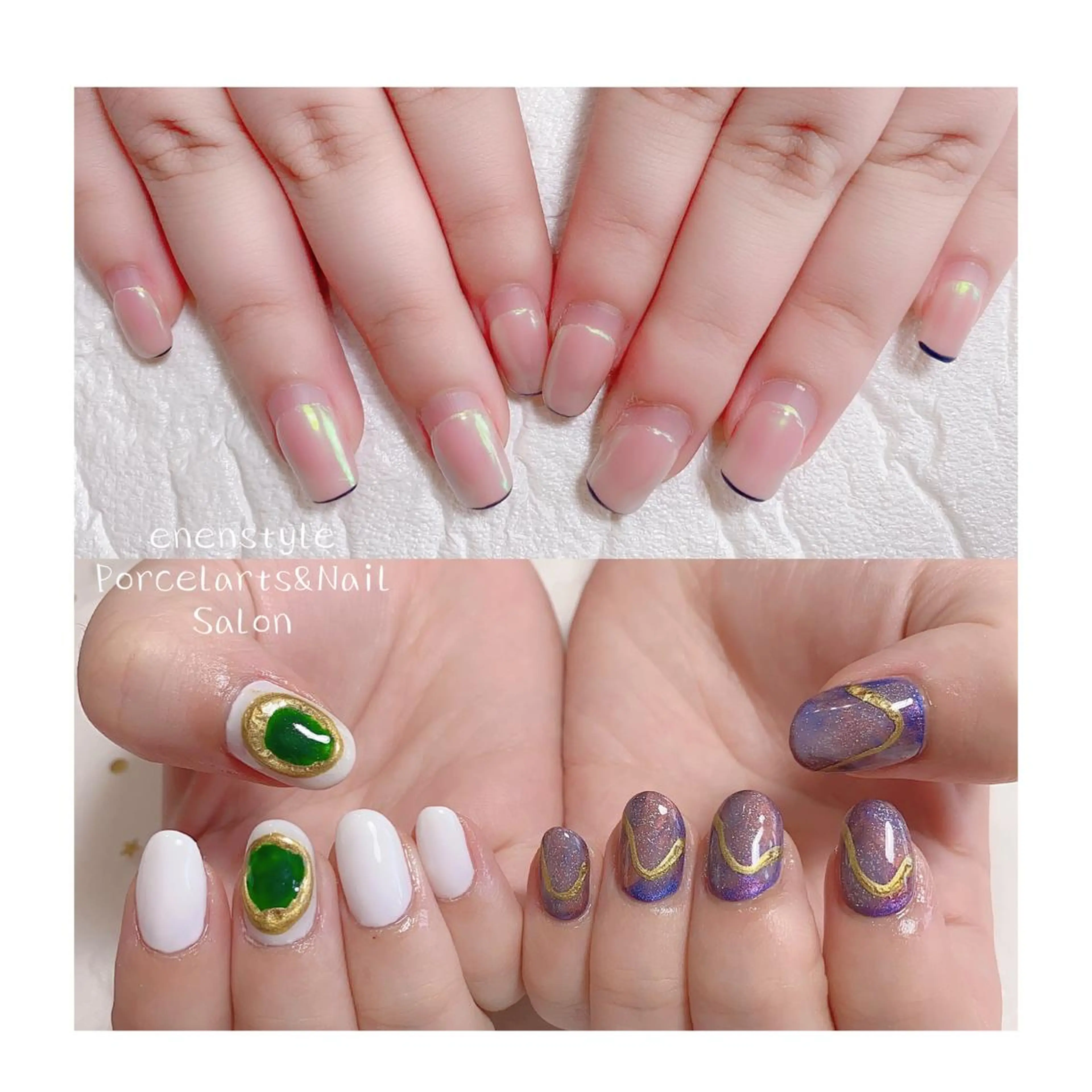 ショート ネイル ジェルネイル ニュアンスネイル オフィスネイル ワンカラーネイル パラジェル ハンドネイル 👑enen style👑のネイルデザイン