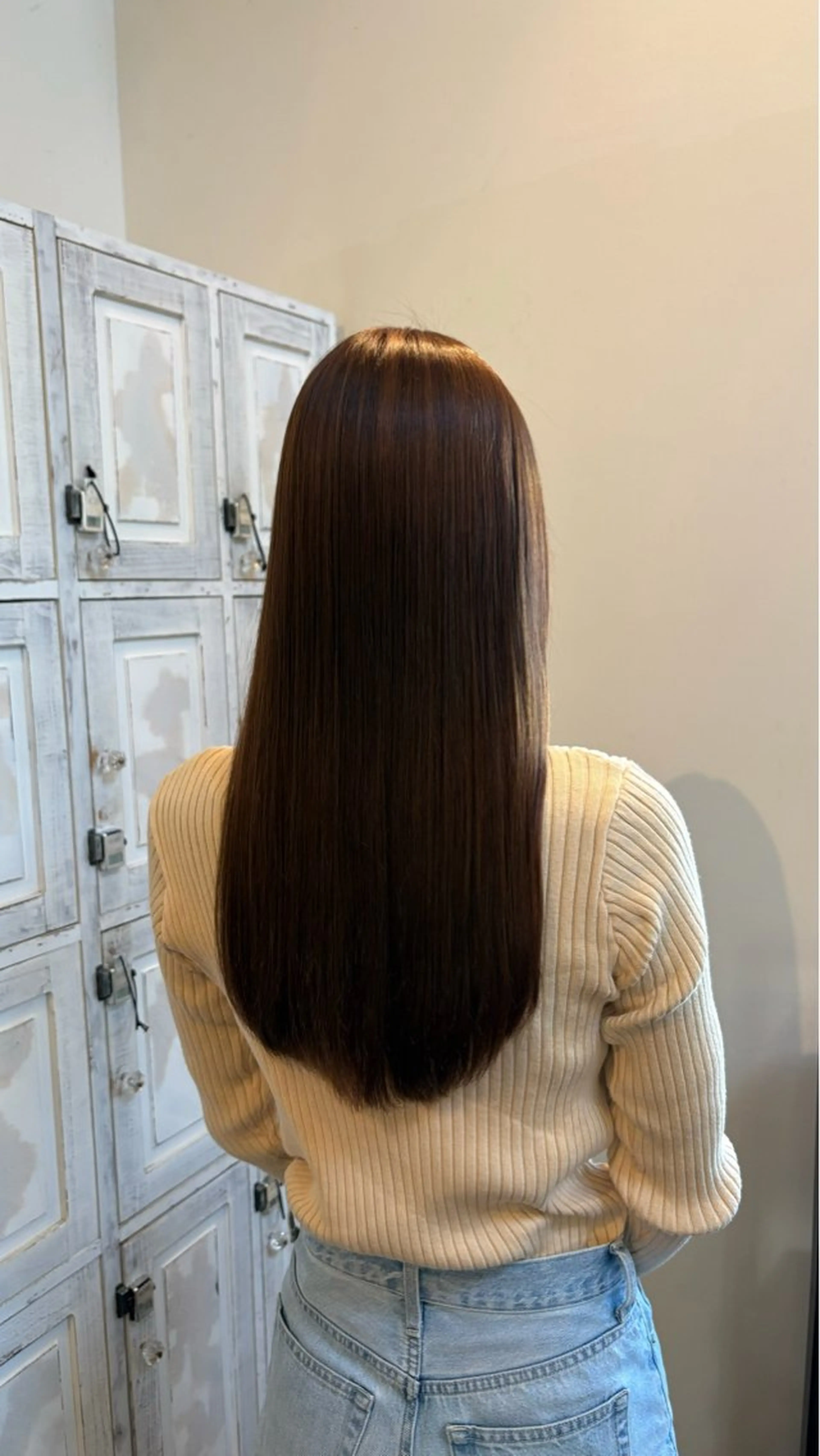 ロング 縮毛矯正 ルプラボウ/ 内藤ほのか/艶カラーのヘアスタイル