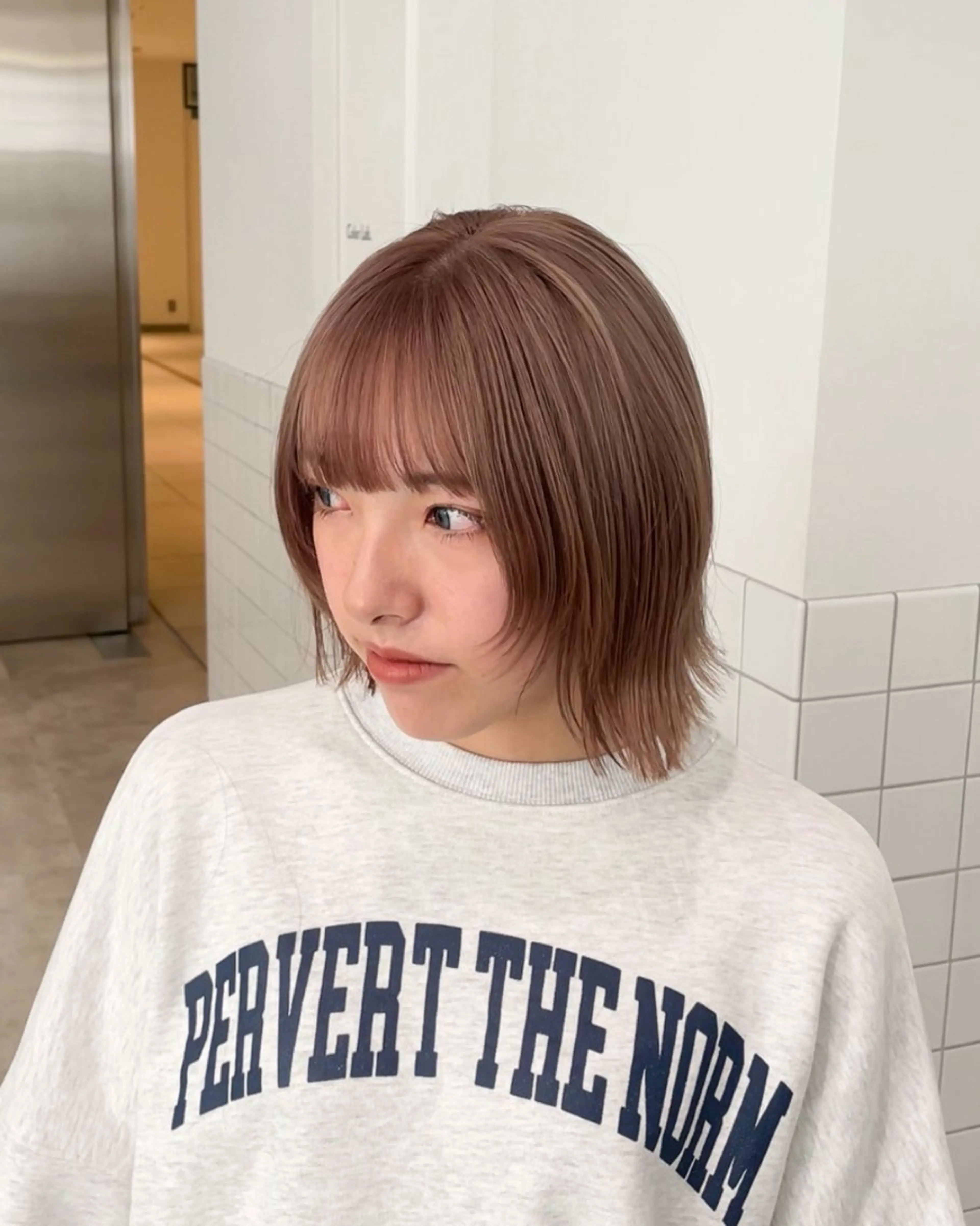 【ボブ〜ショートカット】ロングOK+【ケアハイブリーチ】+カラー+【ミニTr】✨ダメージレス【ハイブリーチ】の写真