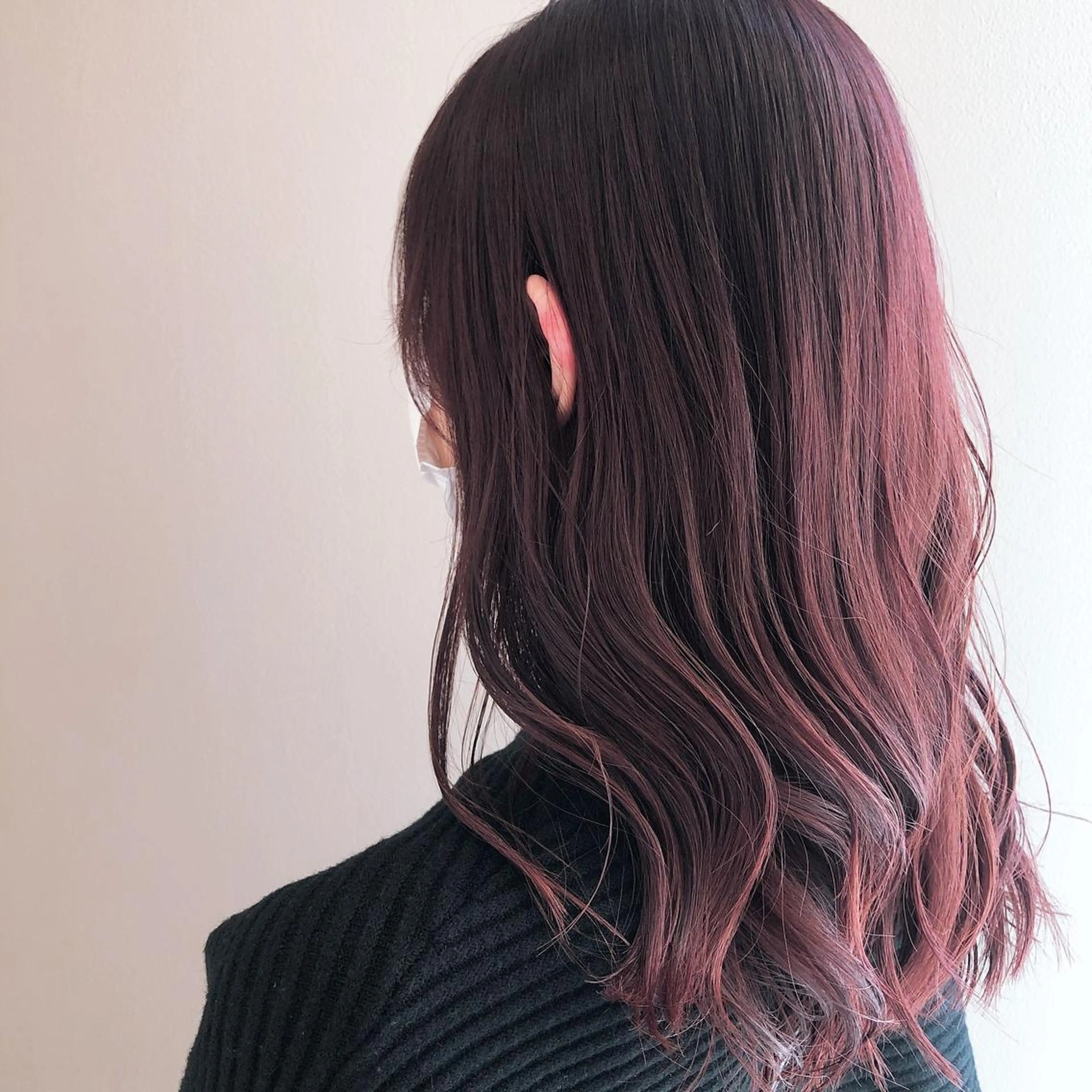 ロング カラー ピンクカラー カット ヘアカラー トリートメント 盛れるレイヤーカット 得意🌹井上美沙のヘアスタイル