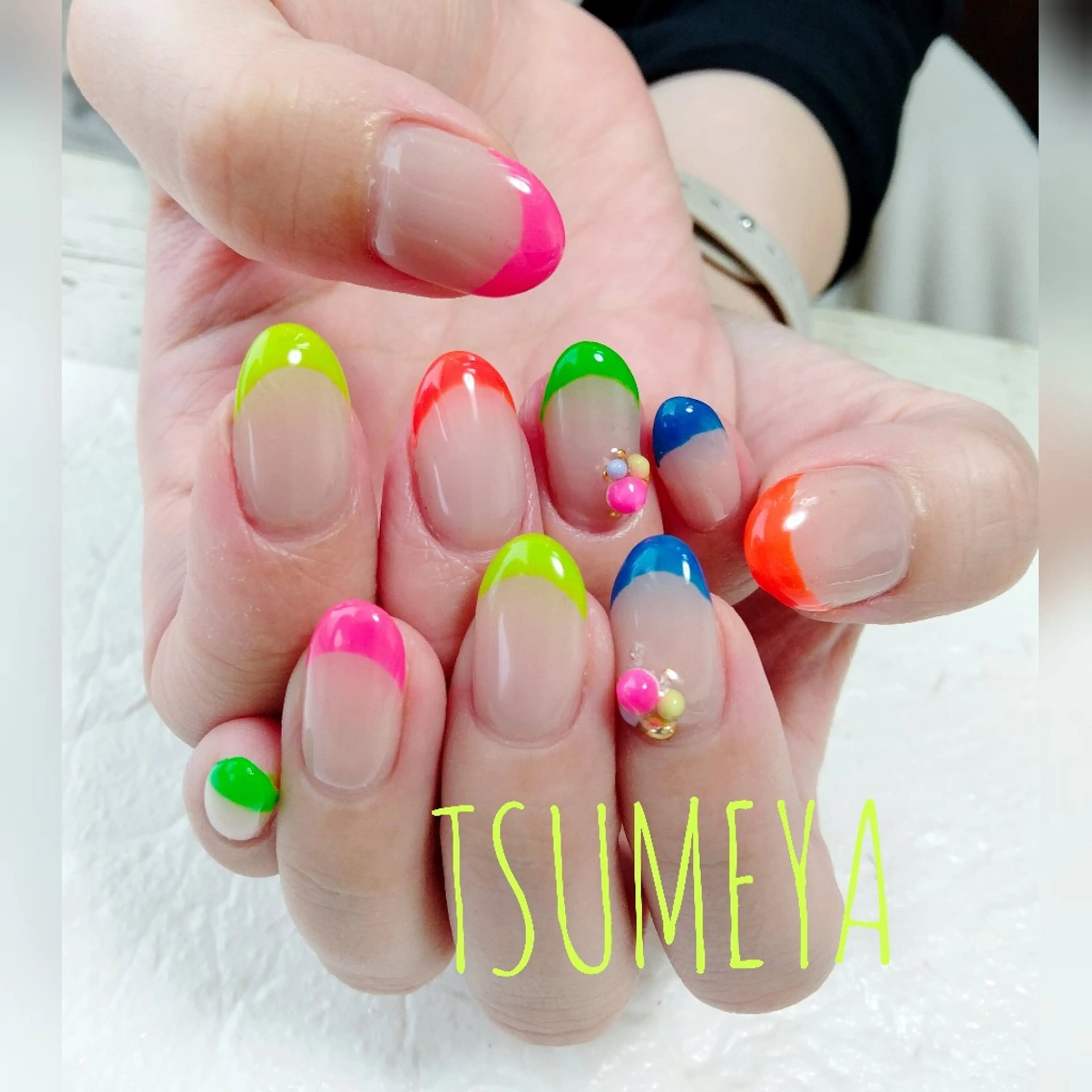 ネイル フレンチネイル フットネイル _TSUMEYA _のネイルデザイン