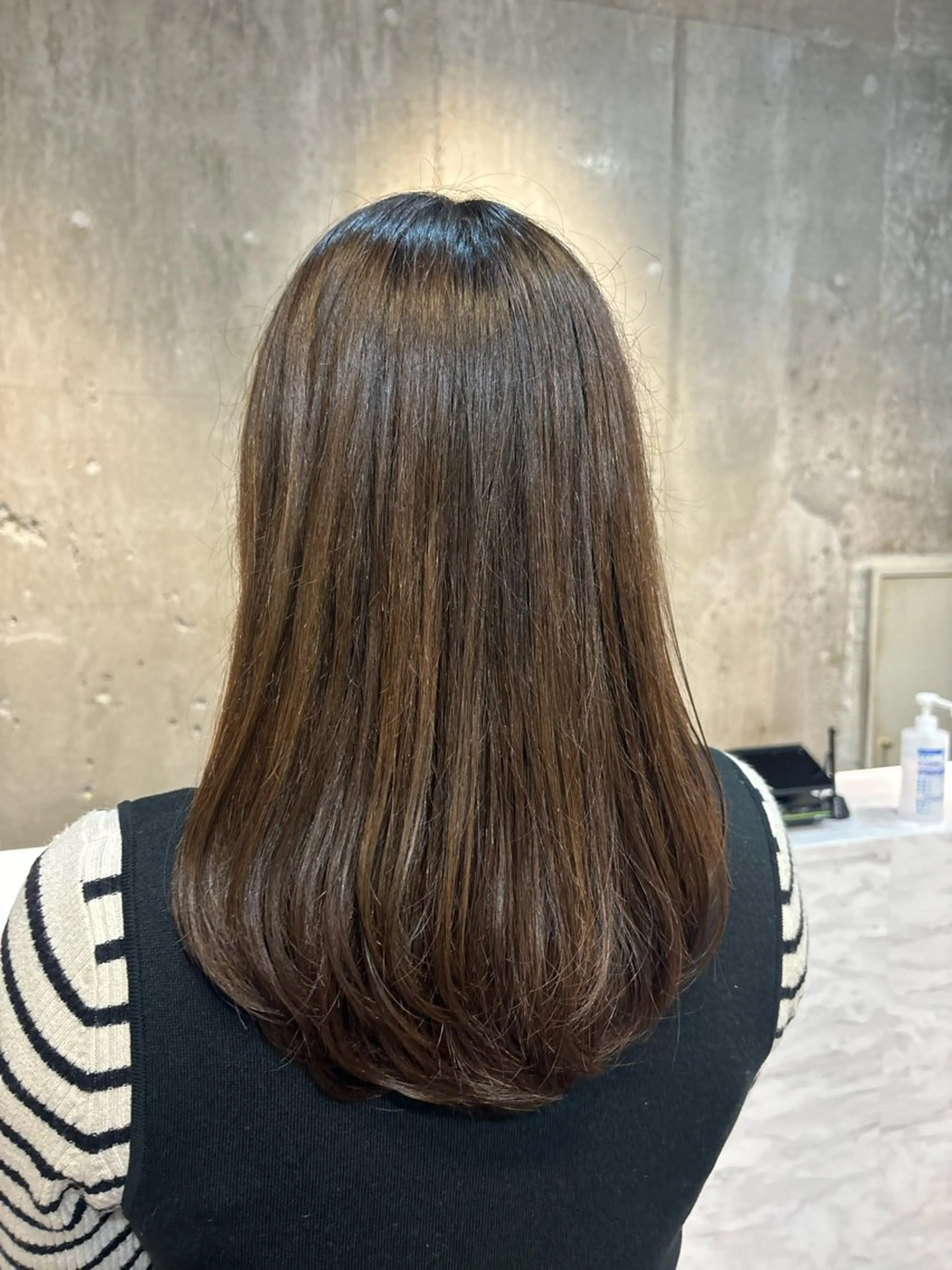 セミロング カラー ブラウンカラー オリーブブラウン ショートパーマ 🫧ちひろ🫧のヘアスタイル