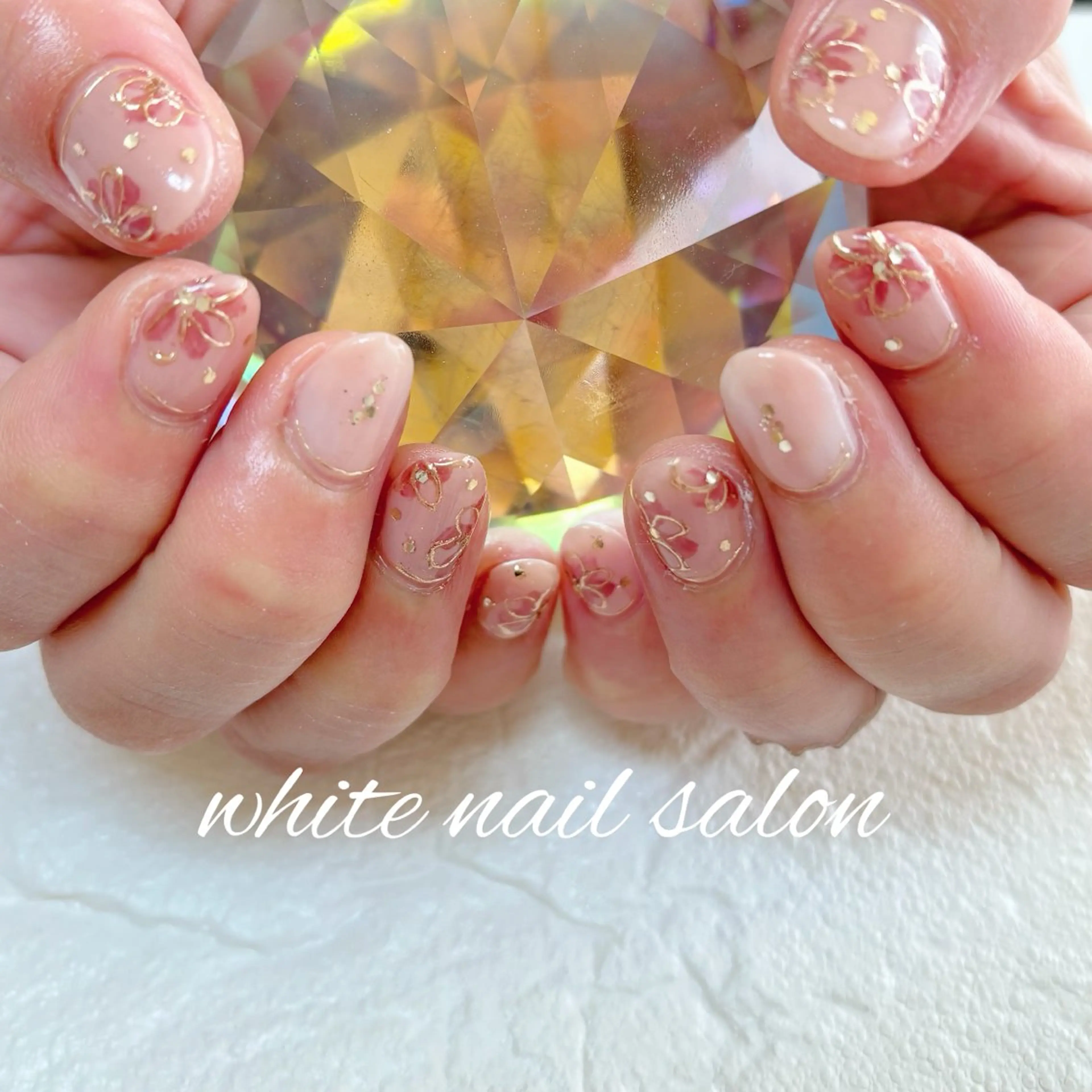 ネイル フットネイル 持ち込み ハンドネイル white nail salonのネイルデザイン