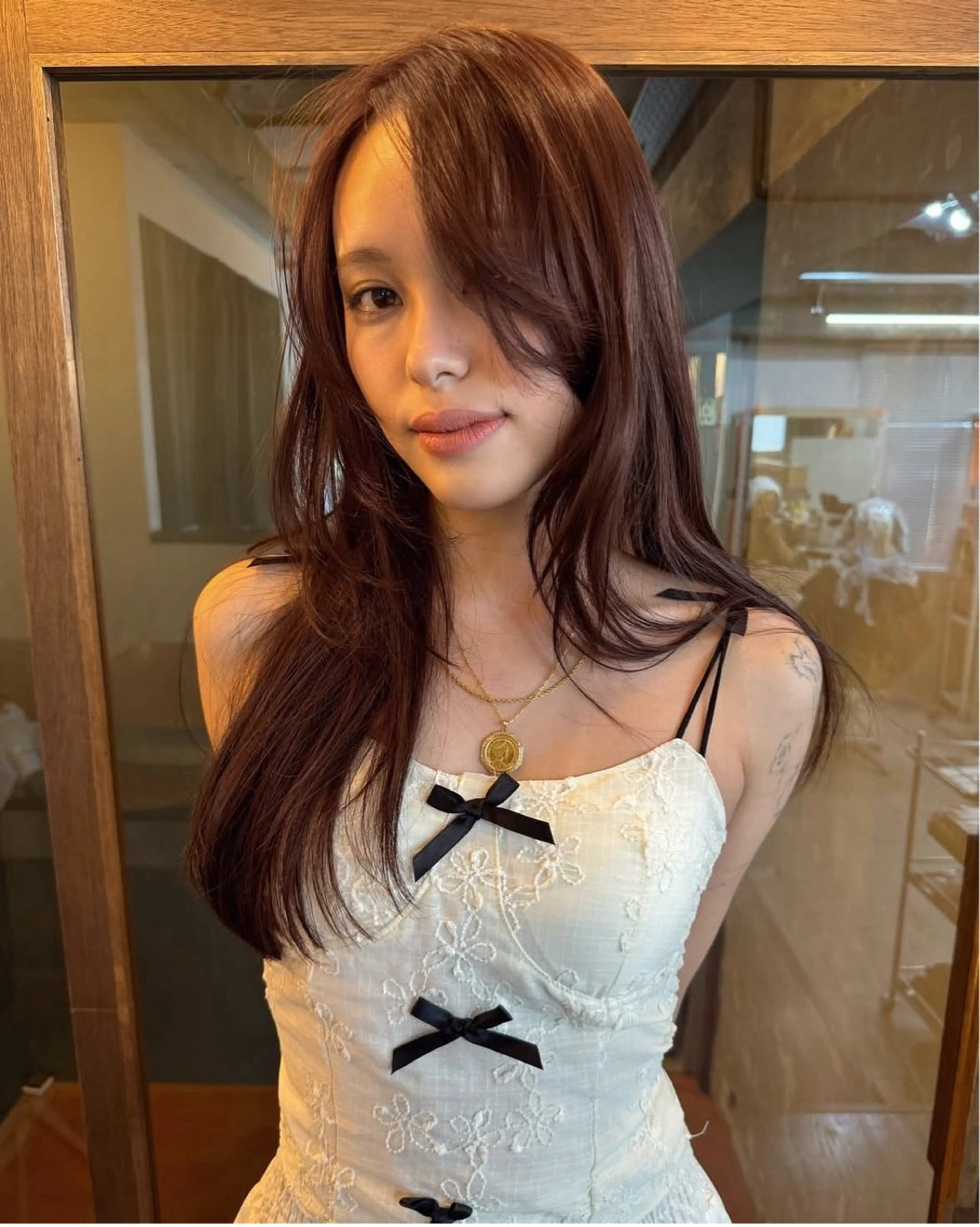 セミロング カット ヘアカラー トリートメント misa___boo MISAのヘアスタイル