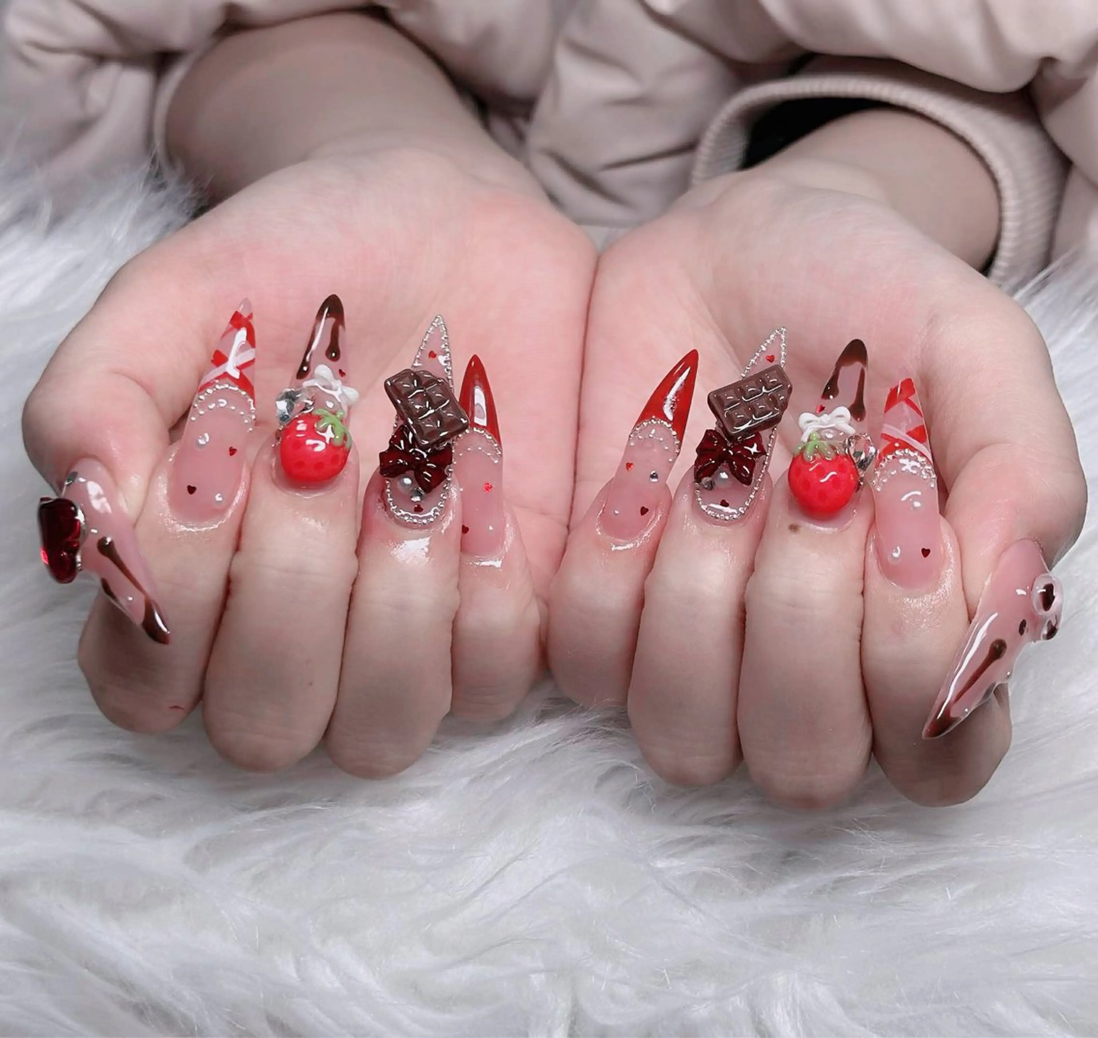 ネイル フレンチネイル ジェルネイル ハロウィン 韓国ネイル マグネットネイル ハンドネイル Hbaby nailのネイルデザイン