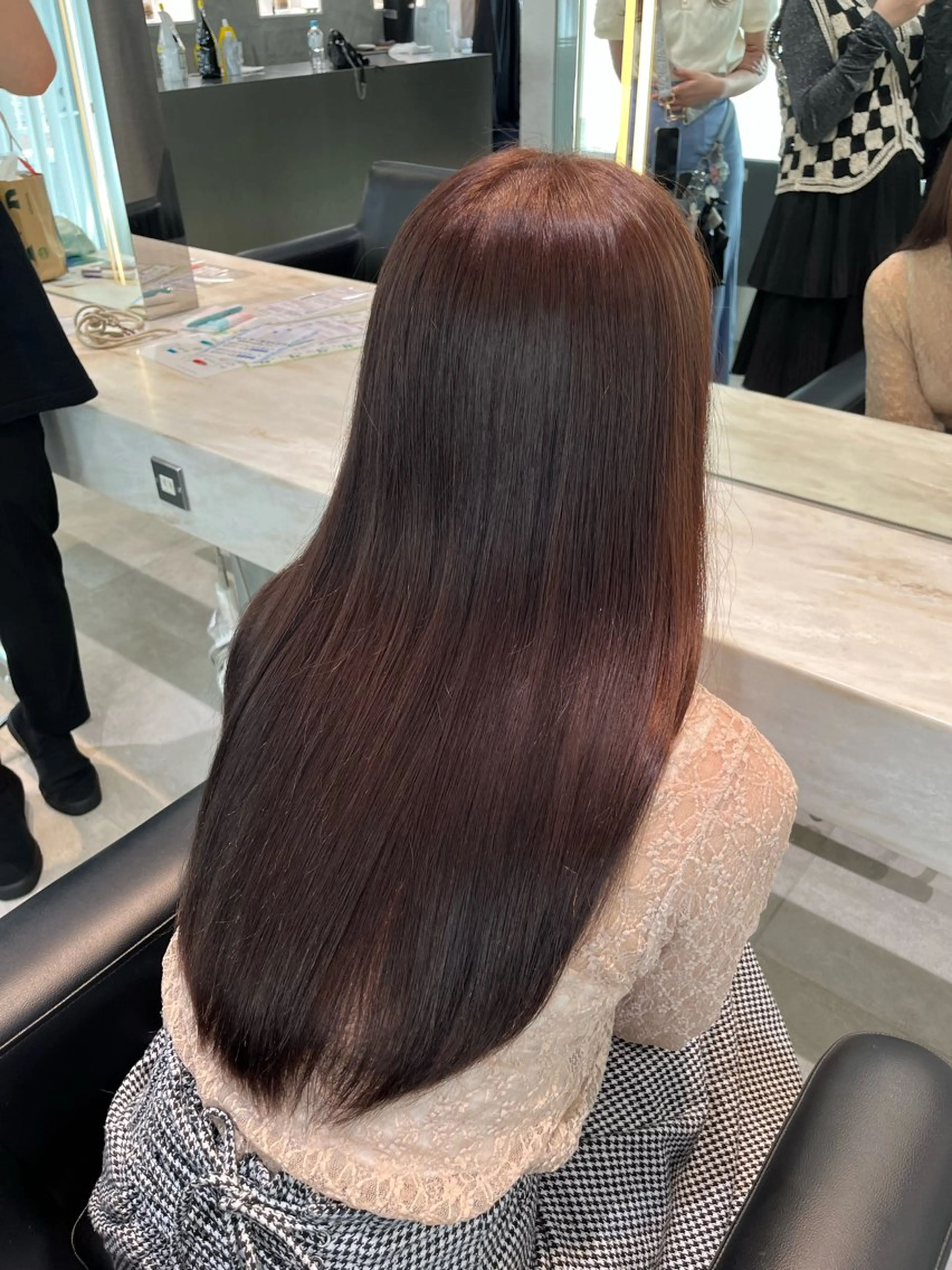 ロング カラー パーマ 酸性ストレート ストレートパーマ 艶カラー🌸アレンジ 🌹Sally🕊️のその他イメージ