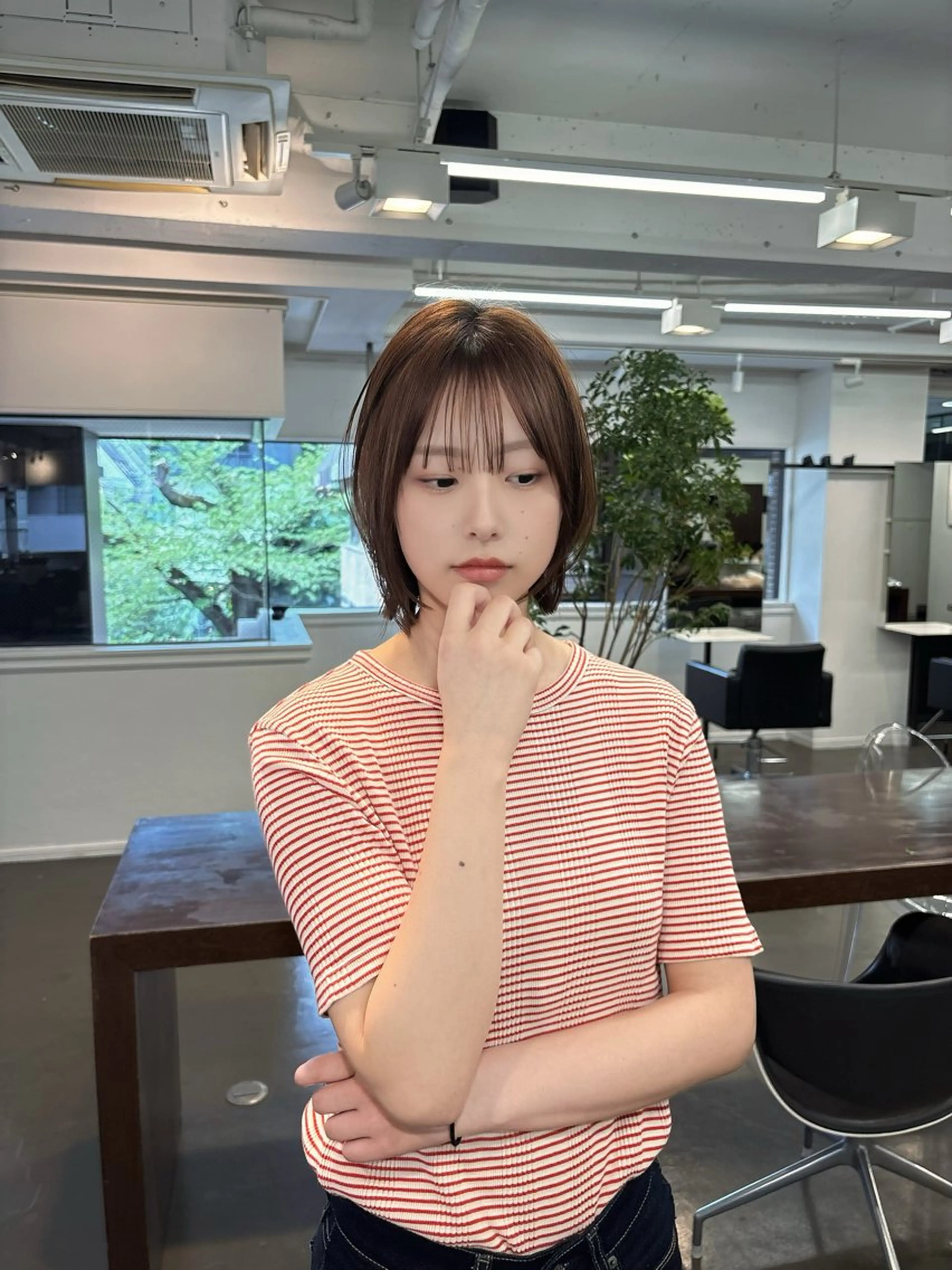 ショート ボブレイヤー ボブ レイヤーカット カット ヘアカラー 🟡表参道ABBEY Hiroのヘアスタイル